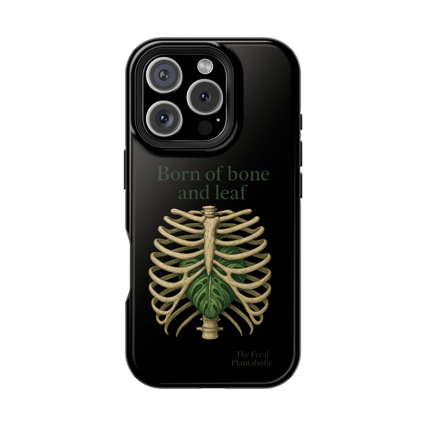 Born of Bone and Leaf Phone Case — Impact-Resistant iPhone Cover