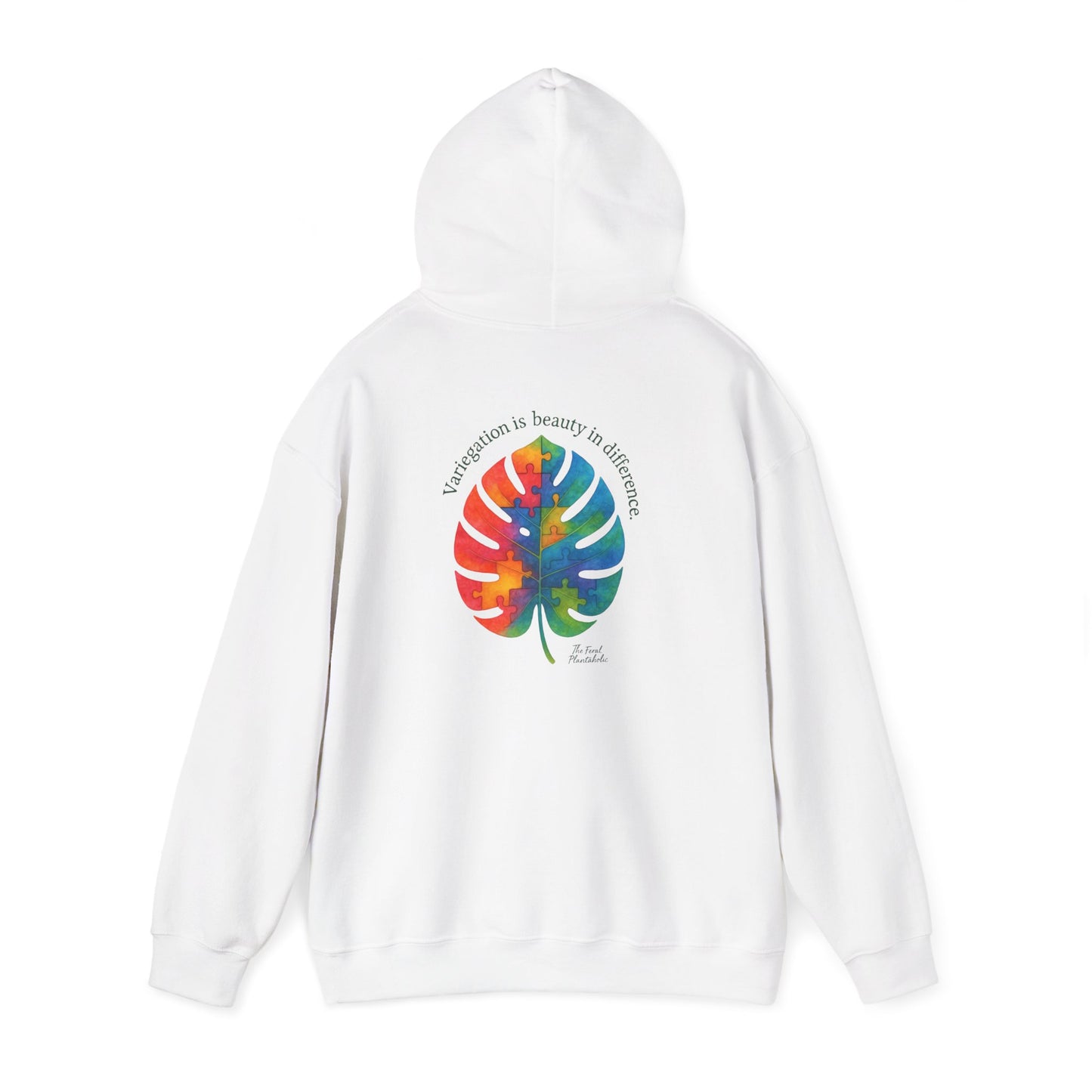 Tropical Vibes Hoodie | Unisex Heavy Blend™ Hooded Sweatshirt, Colorful Leaf Design, Cozy Gift, Casual Wear, Summer Essentials