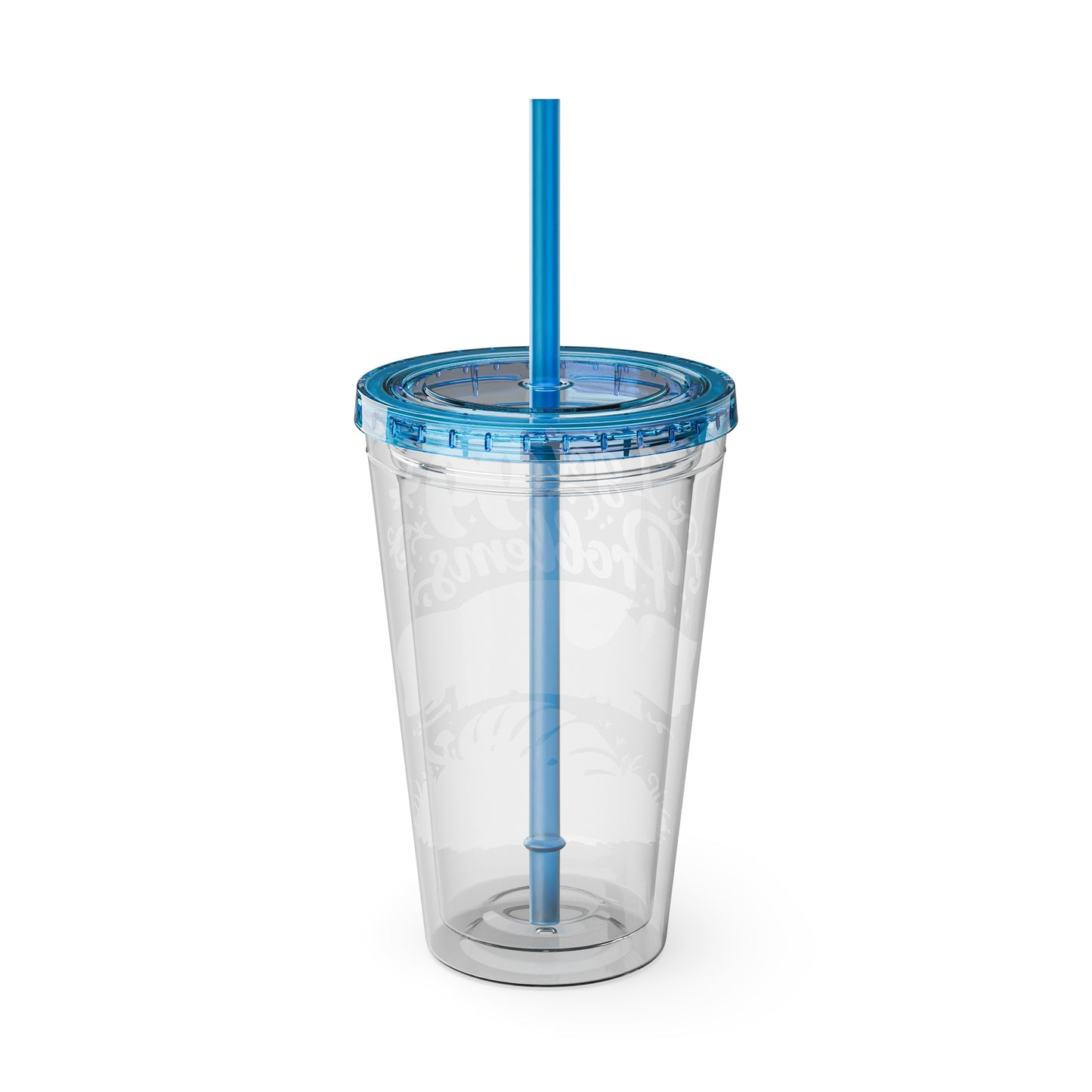 Sunsplash 16oz Tumbler with Straw — "I Got 99 Problems But a Dropped Leaf Ain't One" Plant Lover Cup