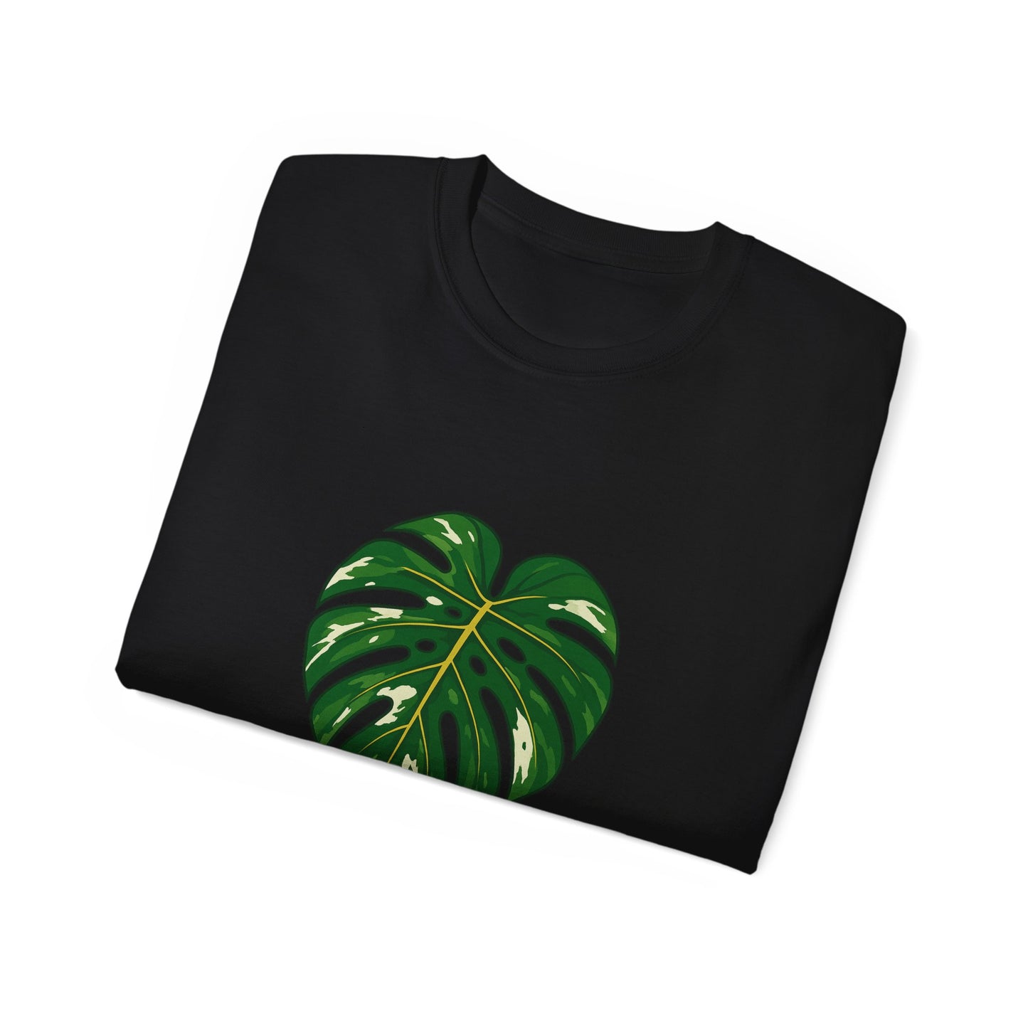 Monstera Energy Only Unisex Cotton Tee, Tropical Plant Tee, Nature Lover Shirt, Casual Summer Top, Eco-Friendly Gift, Botanical Graphic Tee
