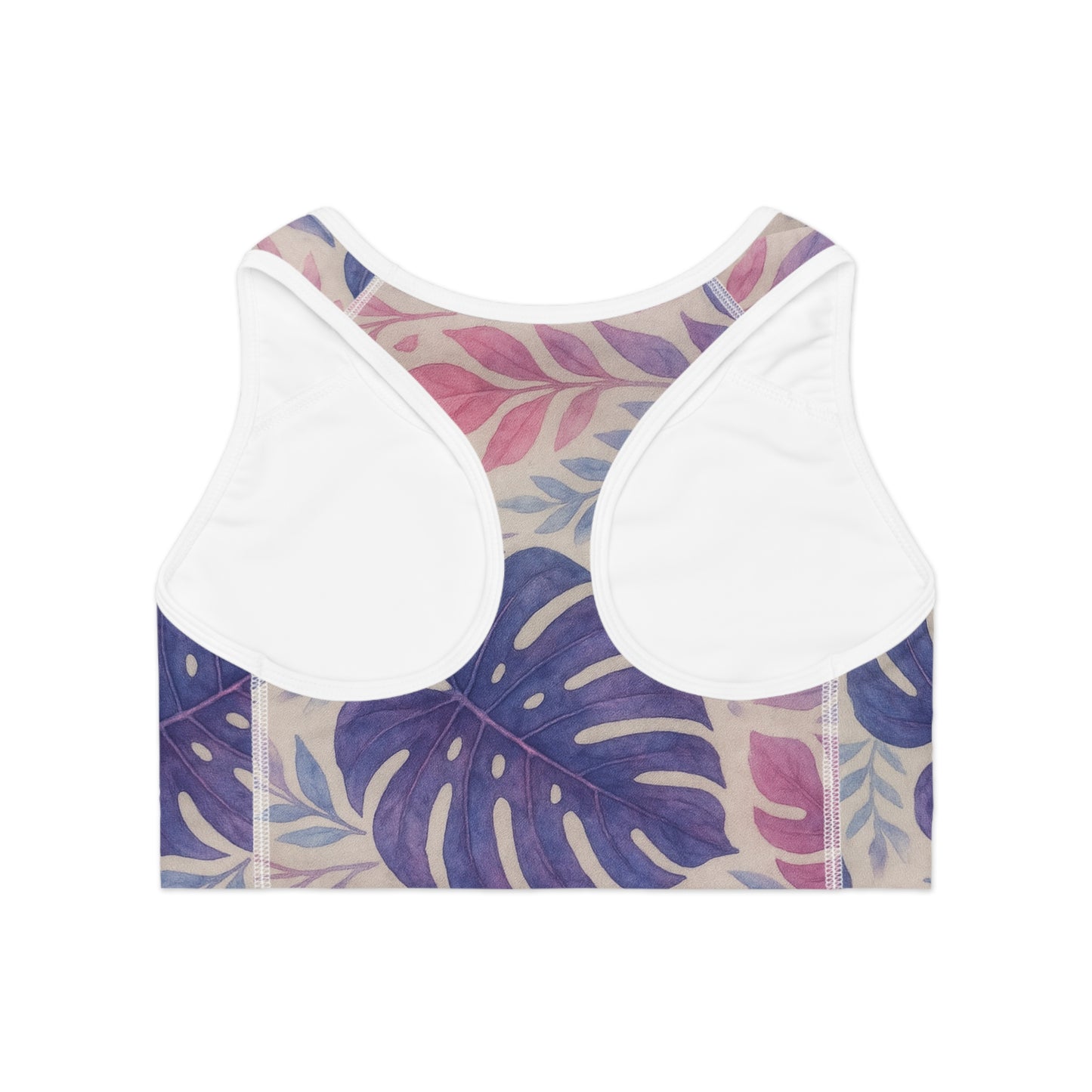 Tropical Leaves Sports Bra