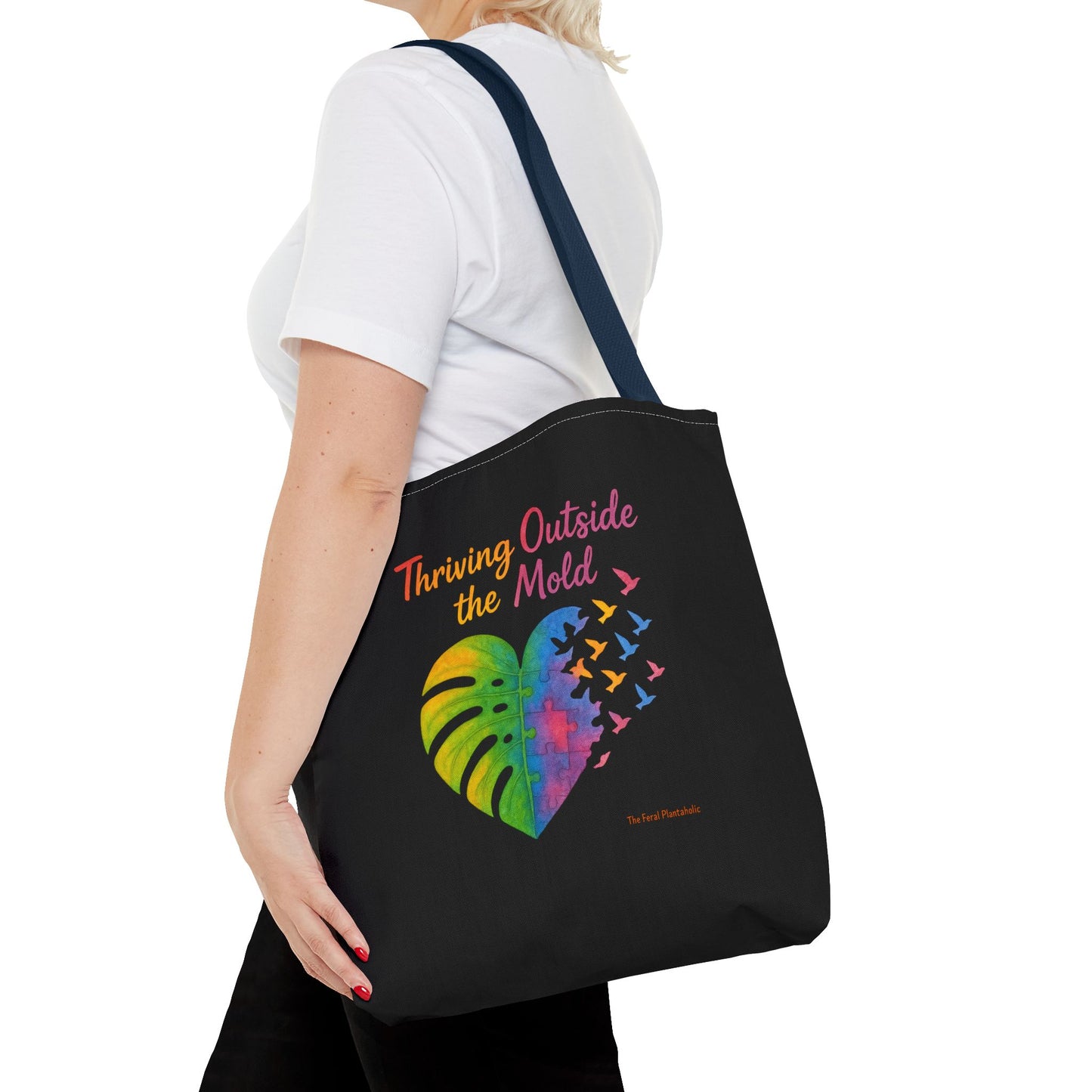 Vibrant Motivational Tote Bag | Thriving Outside the Mold | Eco-Friendly Bag, Inspirational Gift, Beach Tote, Everyday Carryall