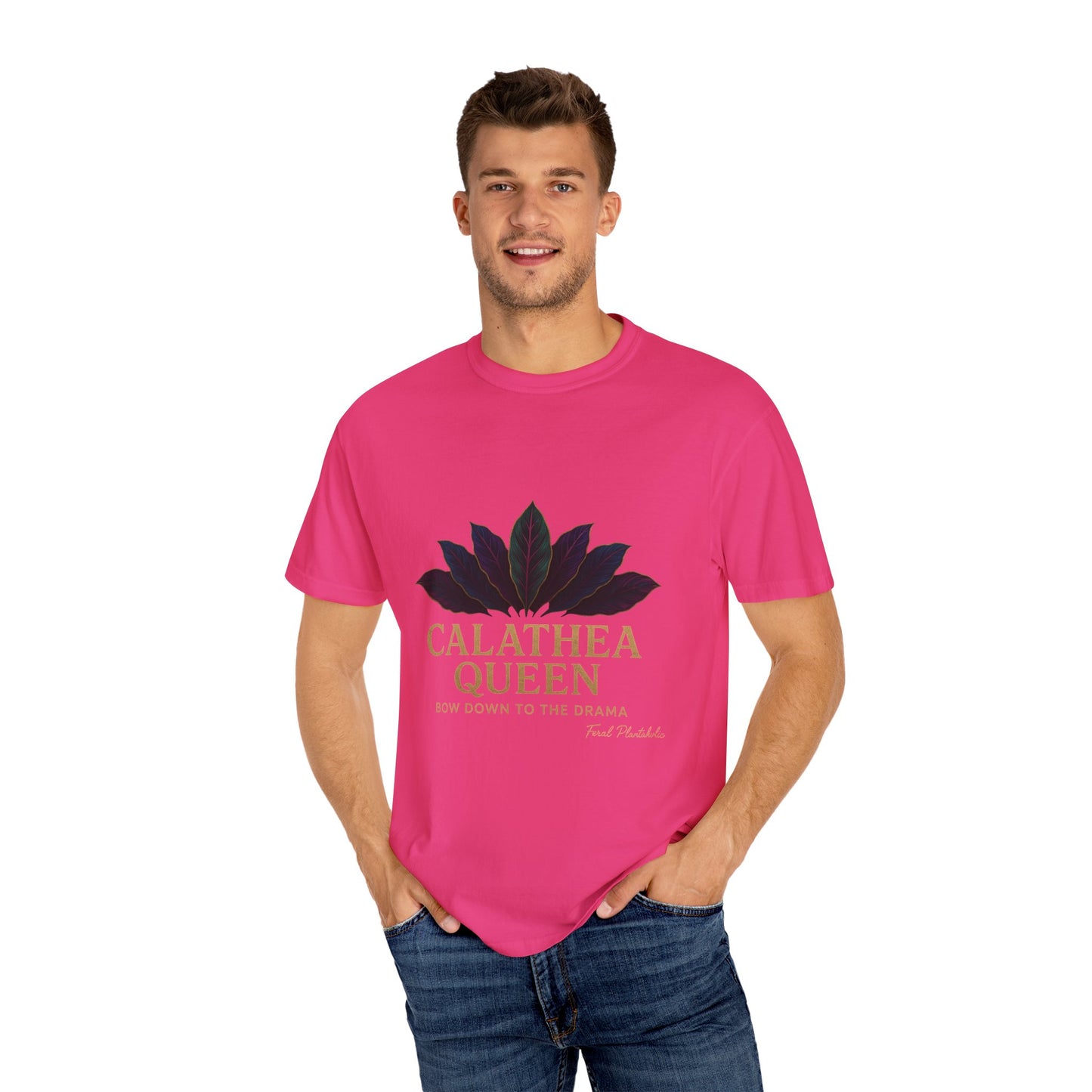 Calathea Queen T-Shirt | Unisex Plant Lover Tee, Botanical Gift, Houseplant Apparel, Nature Lover Wear, Eco-Friendly Statement Top