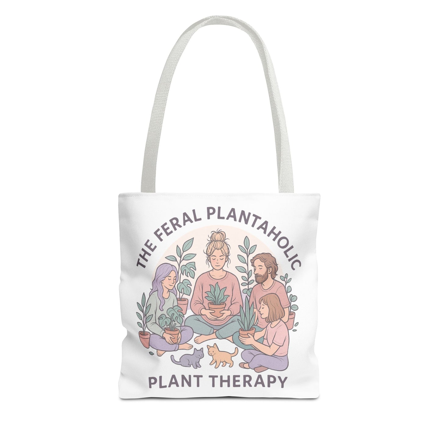 Feral Plantaholic Tote Bag, Plant Therapy Bag, Eco-Friendly Tote, Gifts for Gardeners, Plant Lover Accessories, Boho Style