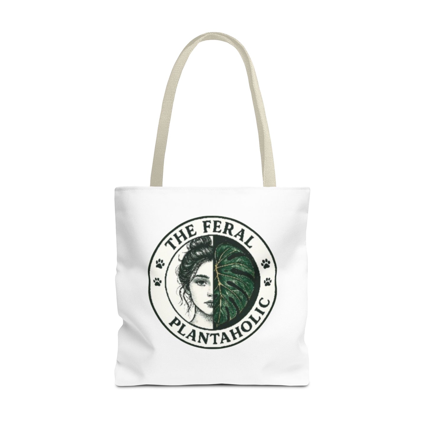 Feral Plantaholic Tote Bag | Eco-Friendly Grocery Bag, Gift for Plant Lovers, Boho Style, Greenery Accessories