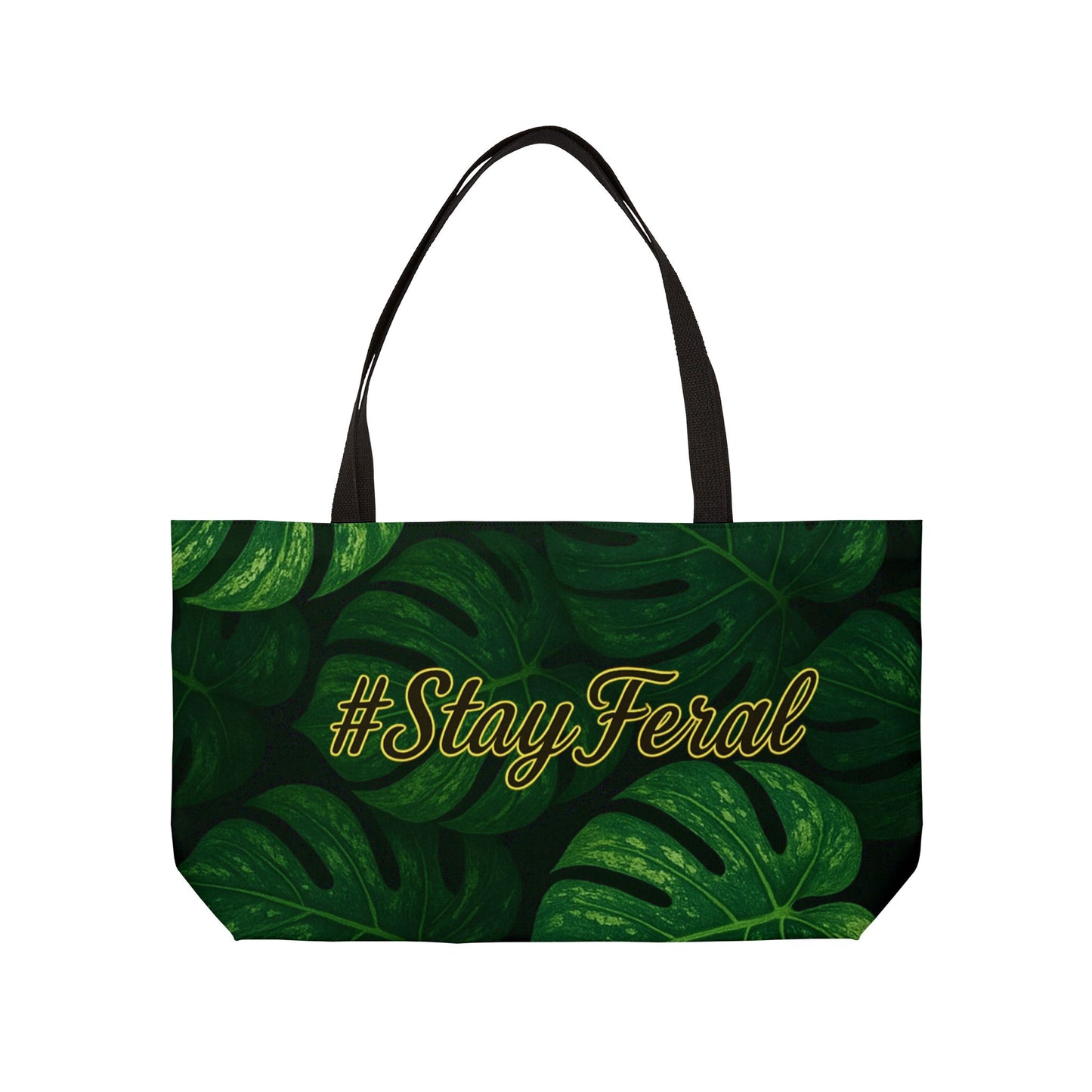 Tropical Leaf Weekender Tote Bag | Perfect for Travel, Beach & Summer Vibes