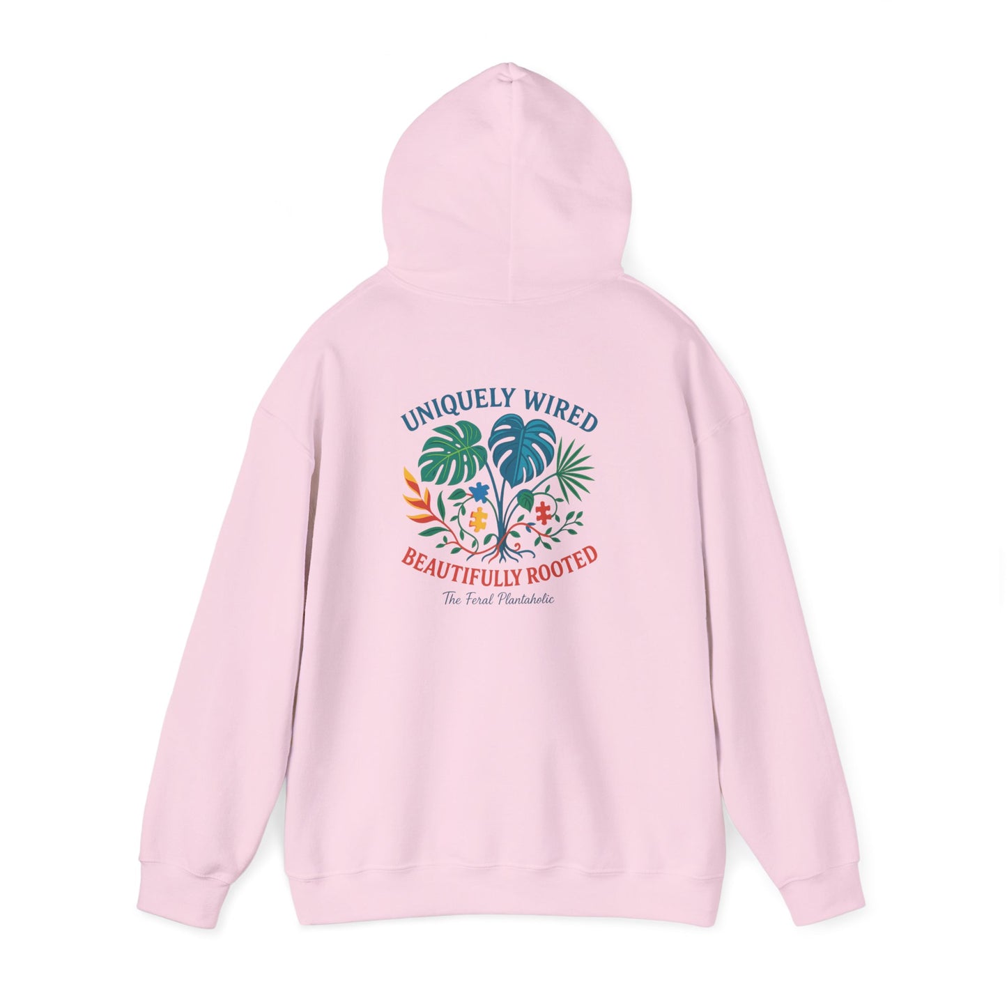 Unique Beautifully Rooted Hoodie, Tropical Sweatshirt, Unisex Hooded Sweatshirt, Casual Apparel, Eco-friendly Fashion