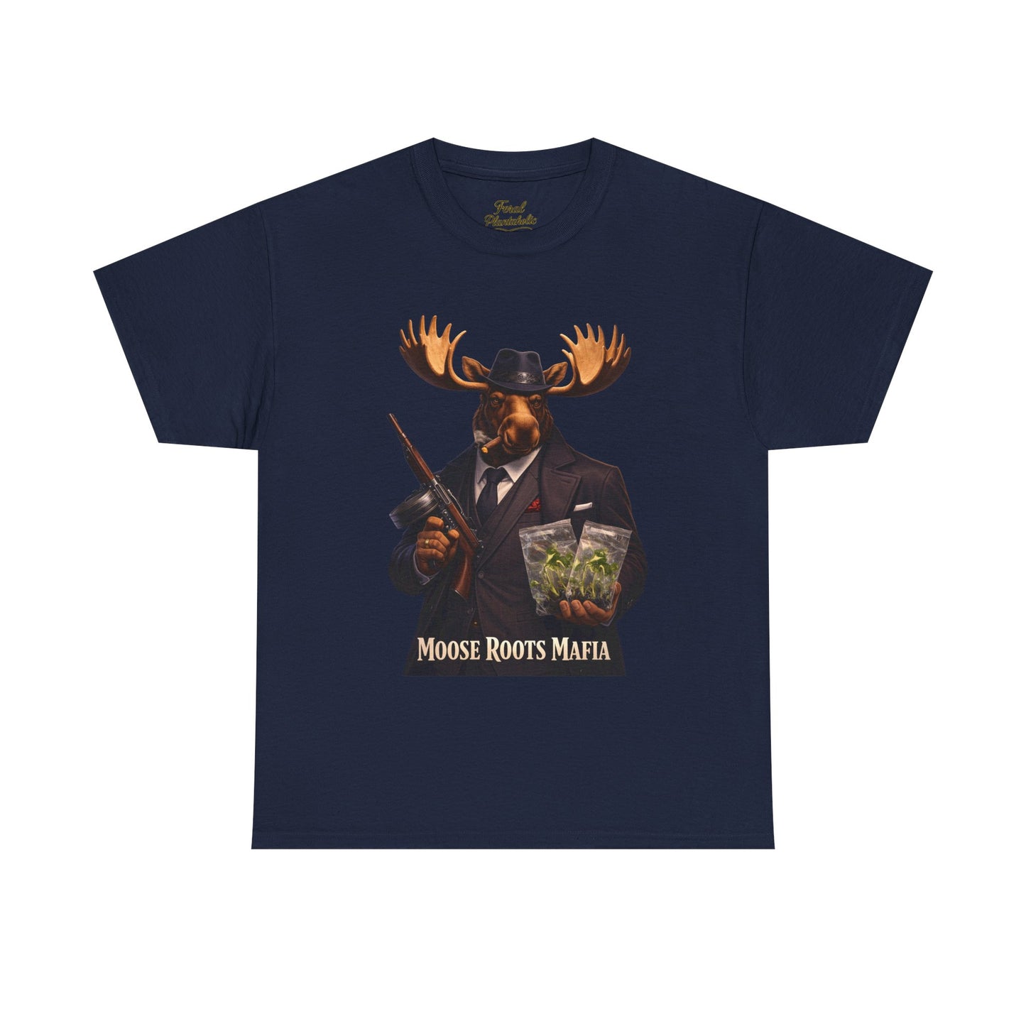 Moose Roots Mafia T-Shirt — Retro Moose Gang Artwork Tee