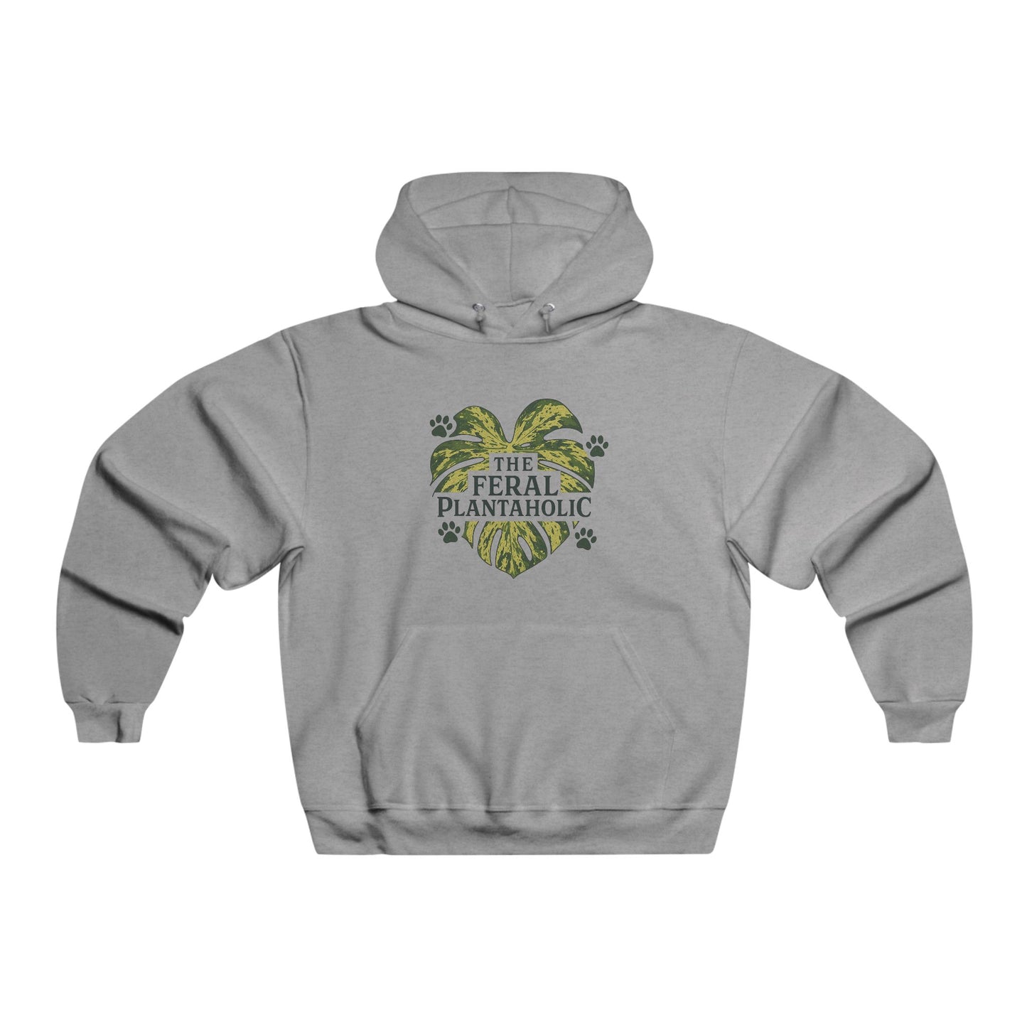 Feral Plantaholic Hoodie - Nature Lover Gift, Eco-Friendly Sweatshirt, Plant Parent Apparel, Green Thumb Merchandise