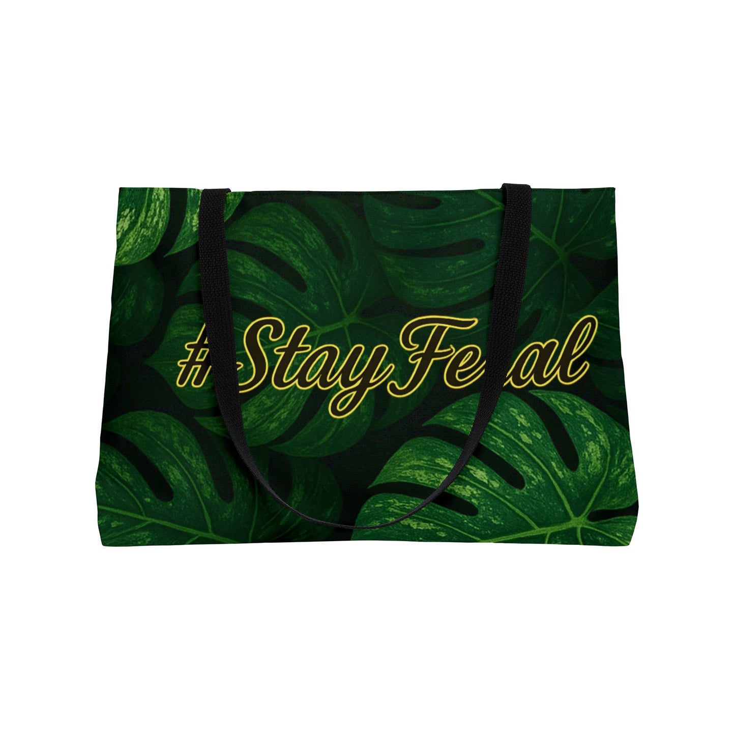 Tropical Leaf Weekender Tote Bag | Perfect for Travel, Beach & Summer Vibes