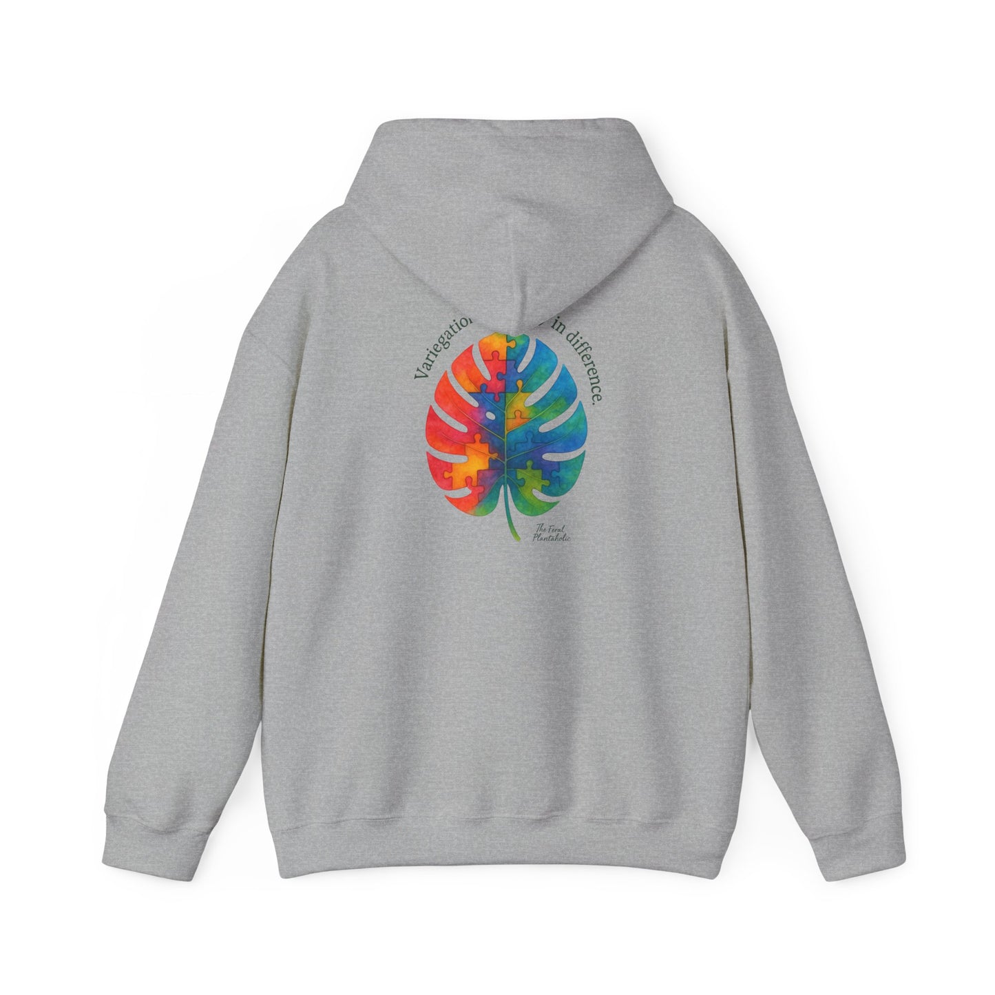 Tropical Vibes Hoodie | Unisex Heavy Blend™ Hooded Sweatshirt, Colorful Leaf Design, Cozy Gift, Casual Wear, Summer Essentials