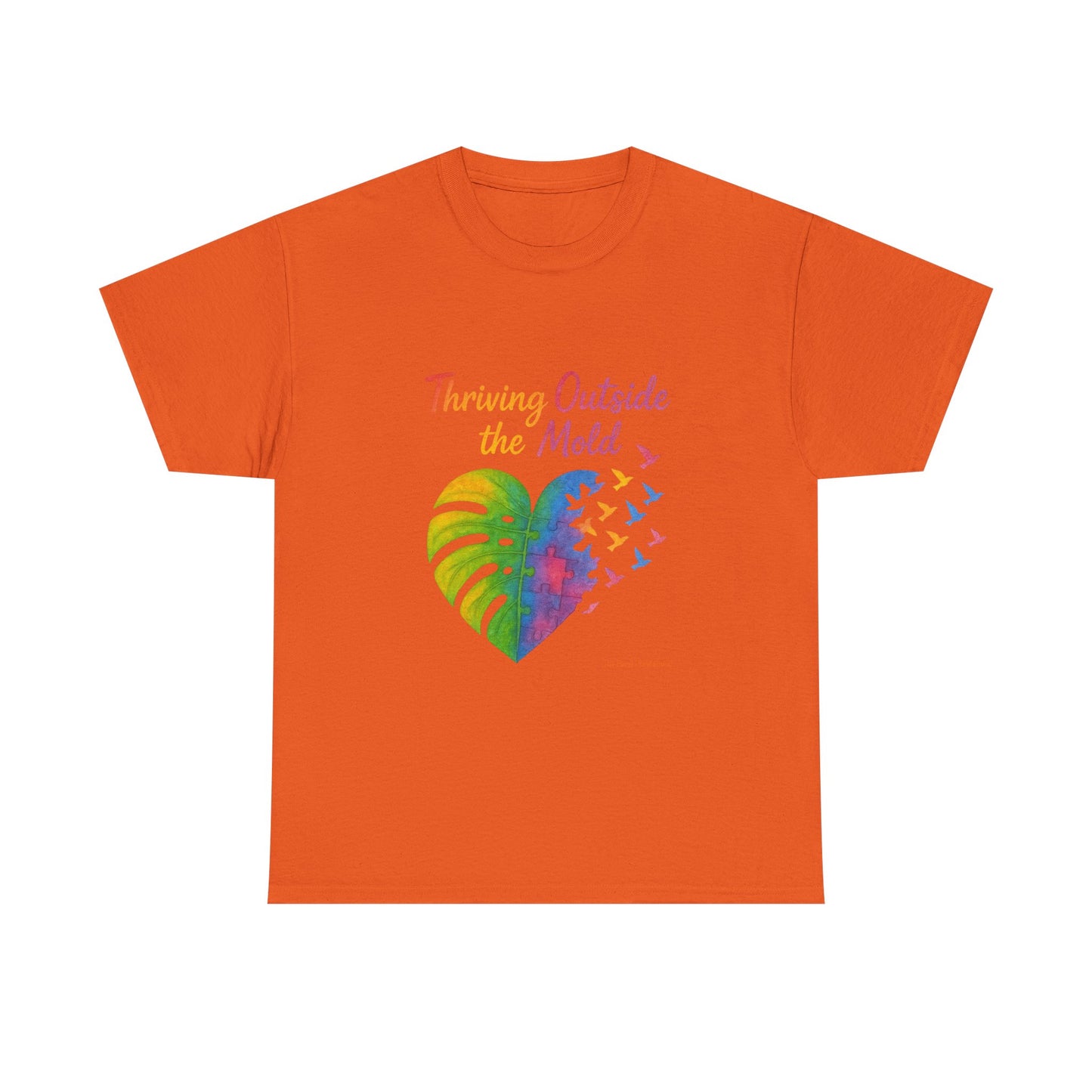 Colorful Inspirational T-Shirt, Unisex Heavy Cotton Tee for Moods, Casual Wear, Gifts for Friends, Self-Love, Spring Fashion