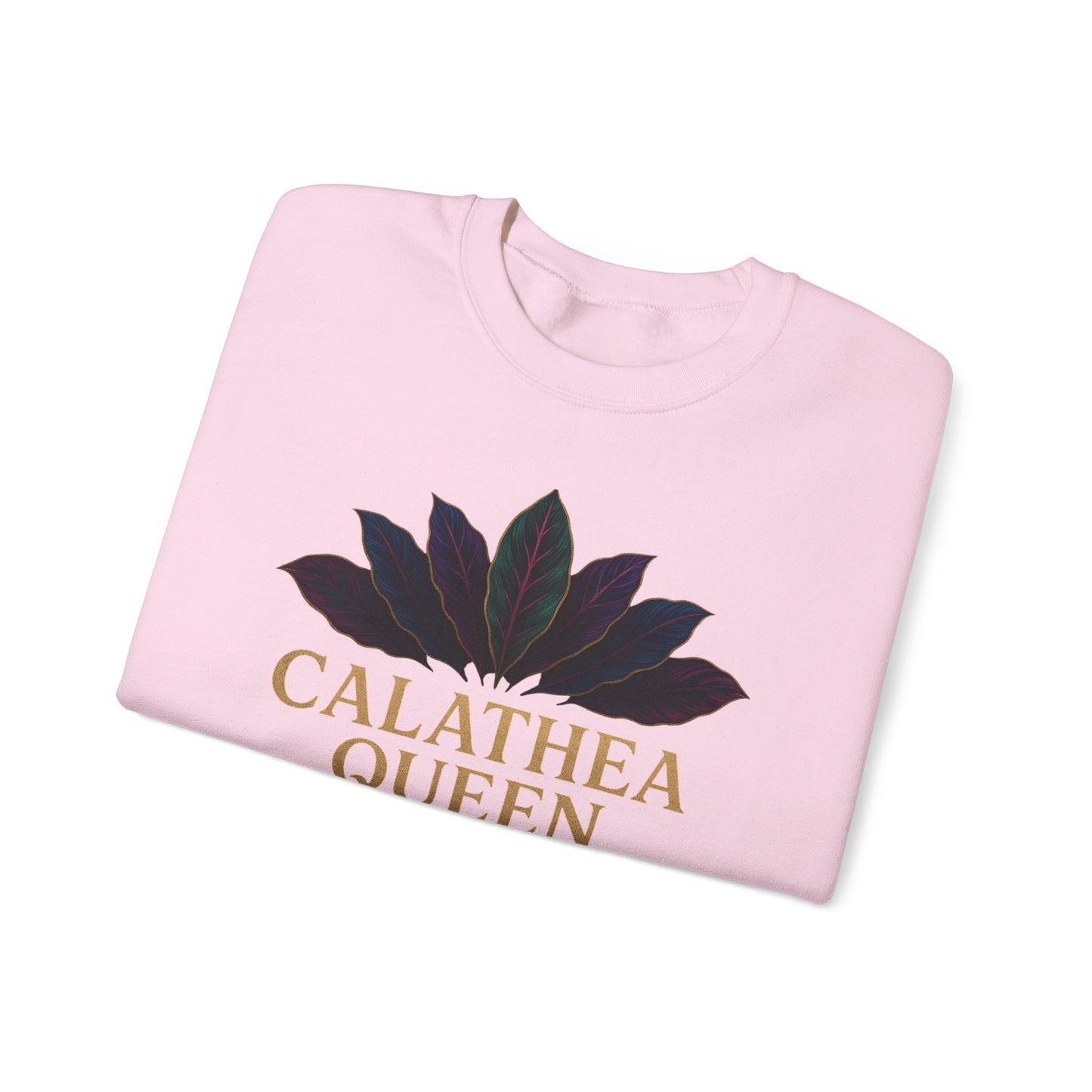 Calathea Queen Sweatshirt - Cozy Crewneck for Plant Lovers, Gift for Gardeners, Lounge Wear, Botanical Fashion, Nature Inspired Apparel