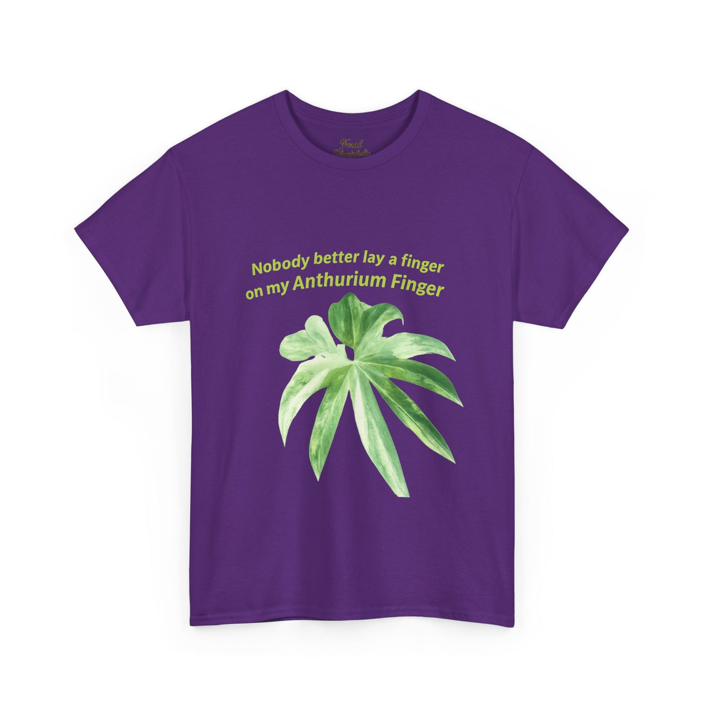 Anthurium Finger T-Shirt — Botanical Plant Lover Tee