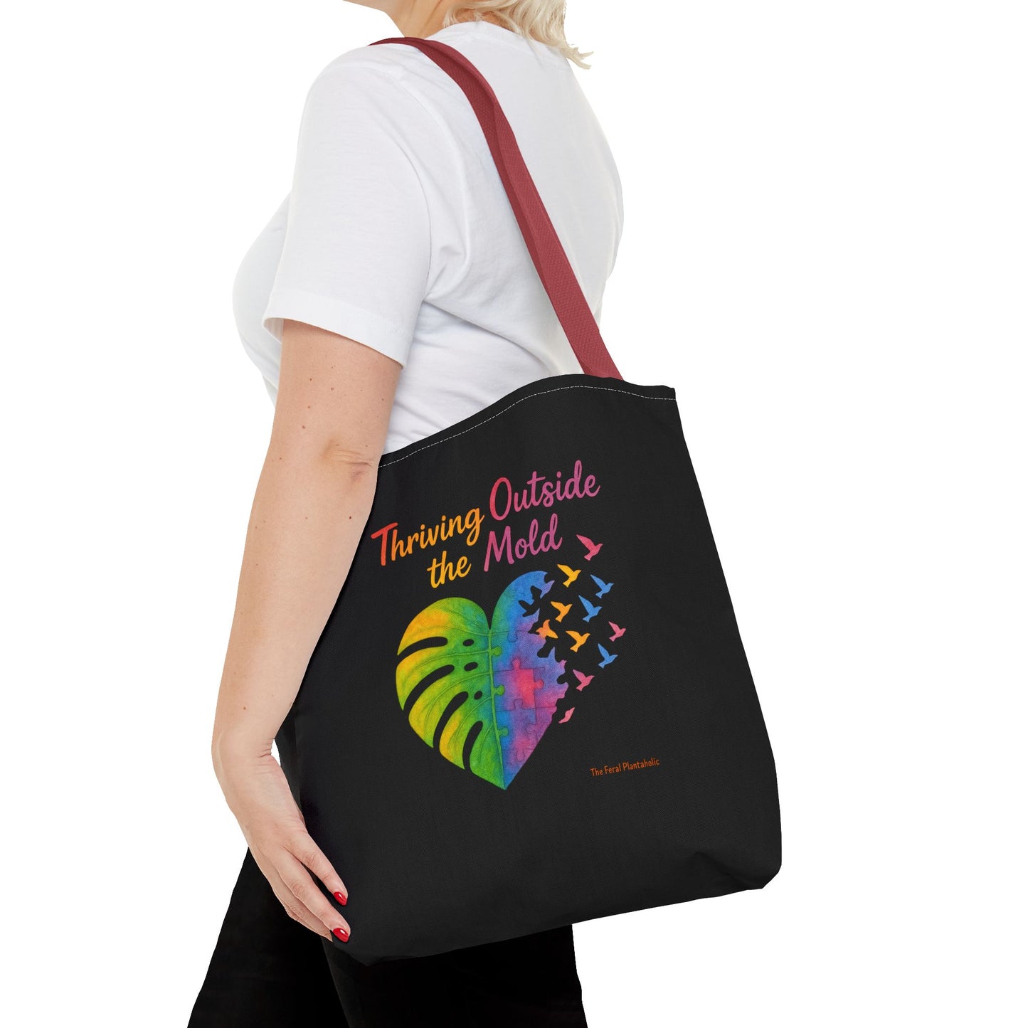Vibrant Motivational Tote Bag | Thriving Outside the Mold | Eco-Friendly Bag, Inspirational Gift, Beach Tote, Everyday Carryall