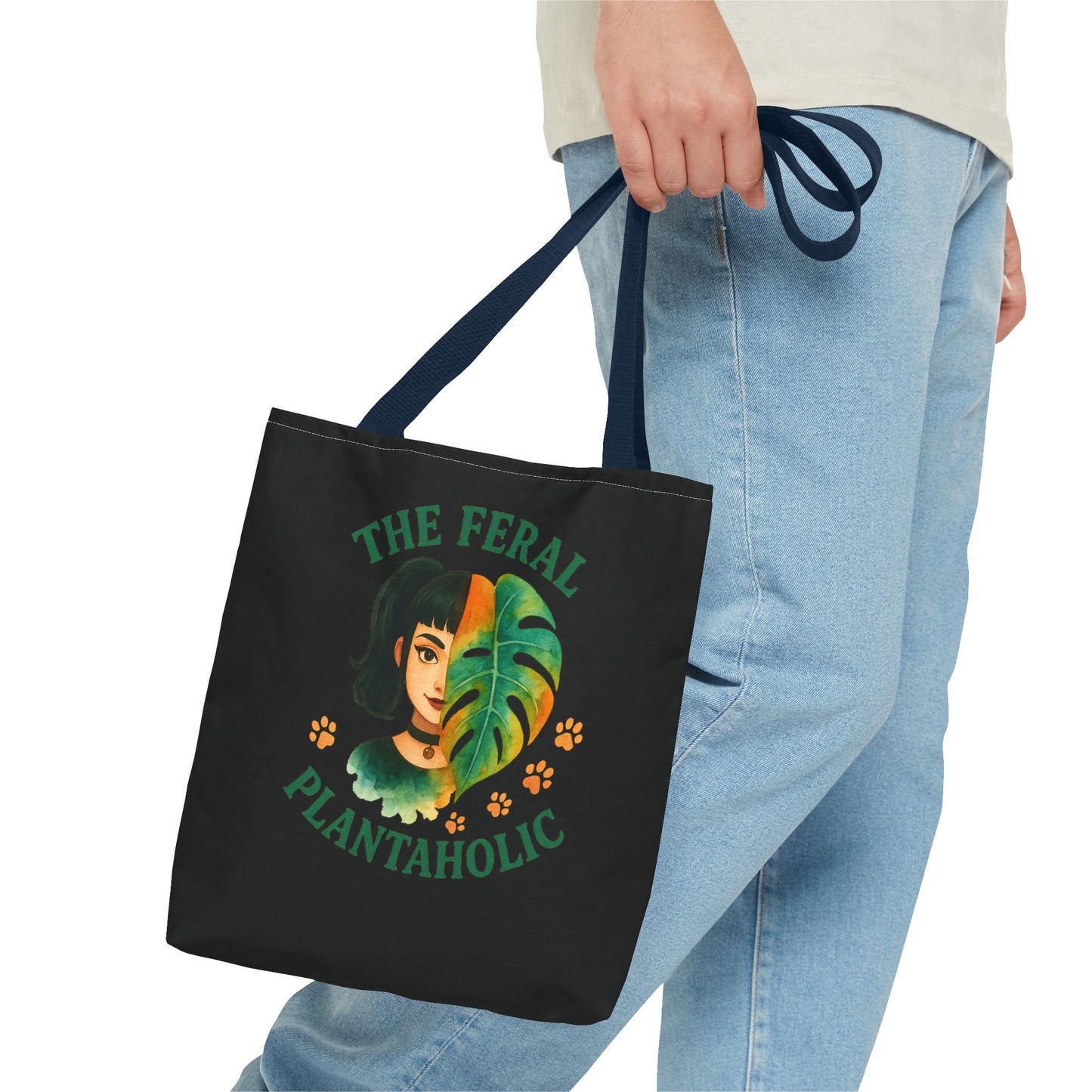 Feral Plantaholic Tote Bag - Eco-Friendly Shopper, Garden Lover Gift, Plant Enthusiast Bag, Botanical Art Tote, Green Thumb Accessory