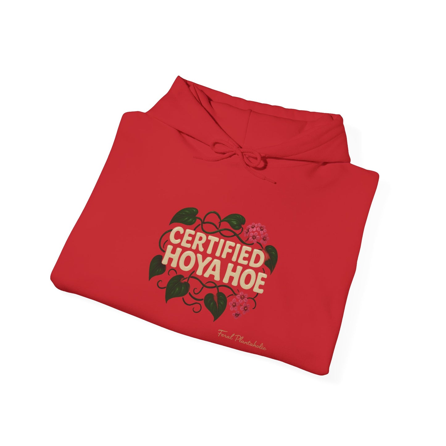 Certified Hoya Hoe Hoodie, Cute Plant Lover Sweatshirt, Gardening Gift, Cozy Unisex Sweater, Nature Lover Apparel