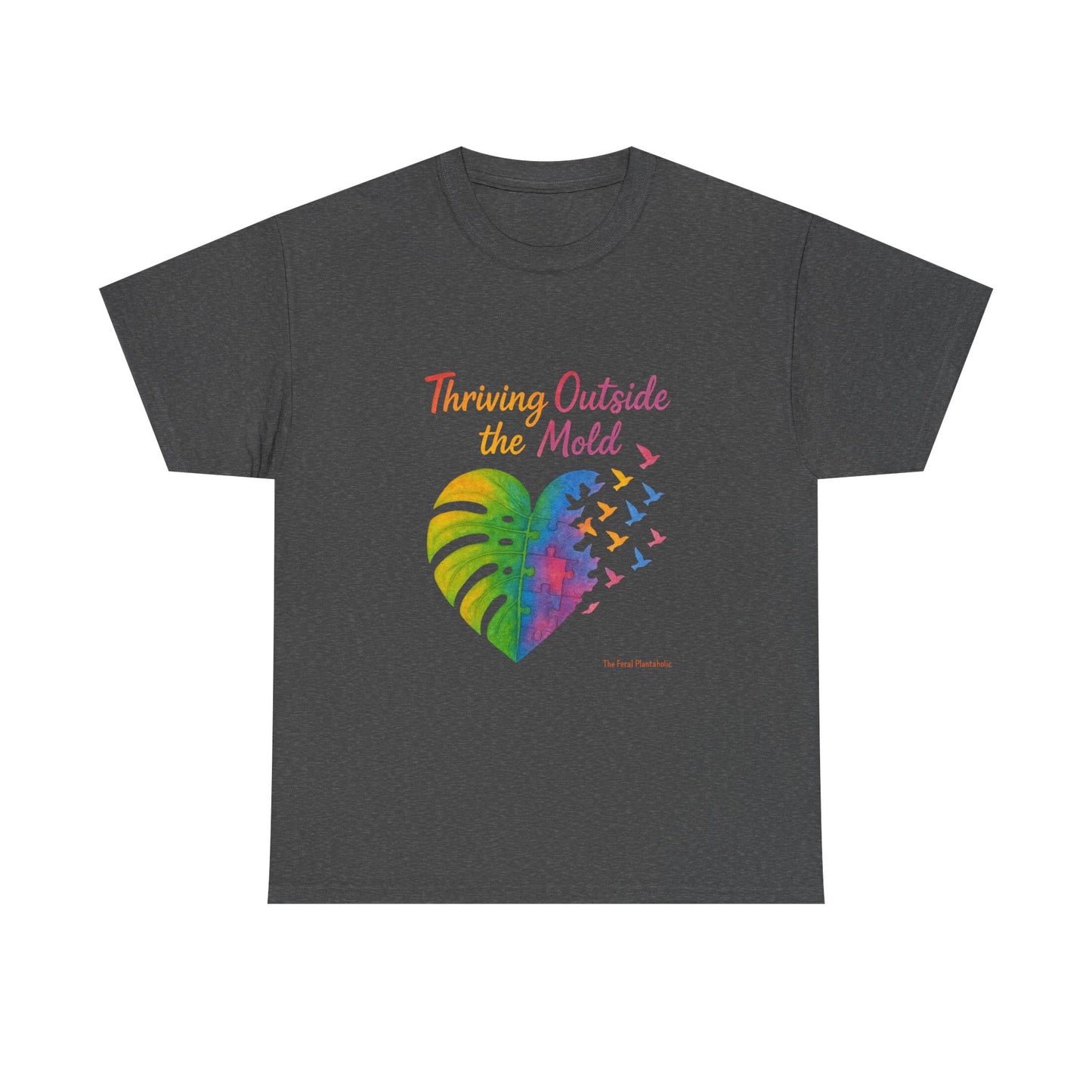 Colorful Inspirational T-Shirt, Unisex Heavy Cotton Tee for Moods, Casual Wear, Gifts for Friends, Self-Love, Spring Fashion