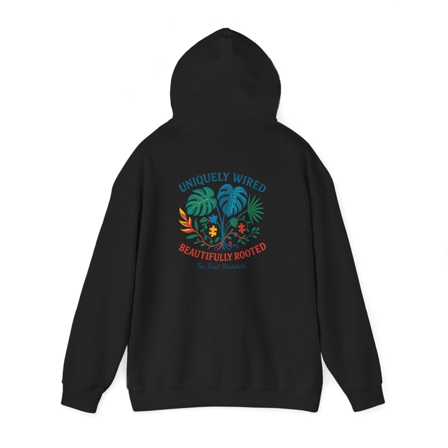 Unique Beautifully Rooted Hoodie, Tropical Sweatshirt, Unisex Hooded Sweatshirt, Casual Apparel, Eco-friendly Fashion