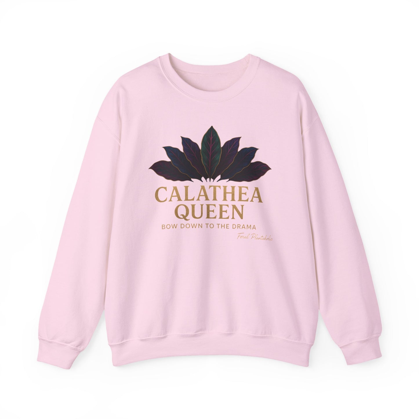 Calathea Queen Sweatshirt - Cozy Crewneck for Plant Lovers, Gift for Gardeners, Lounge Wear, Botanical Fashion, Nature Inspired Apparel