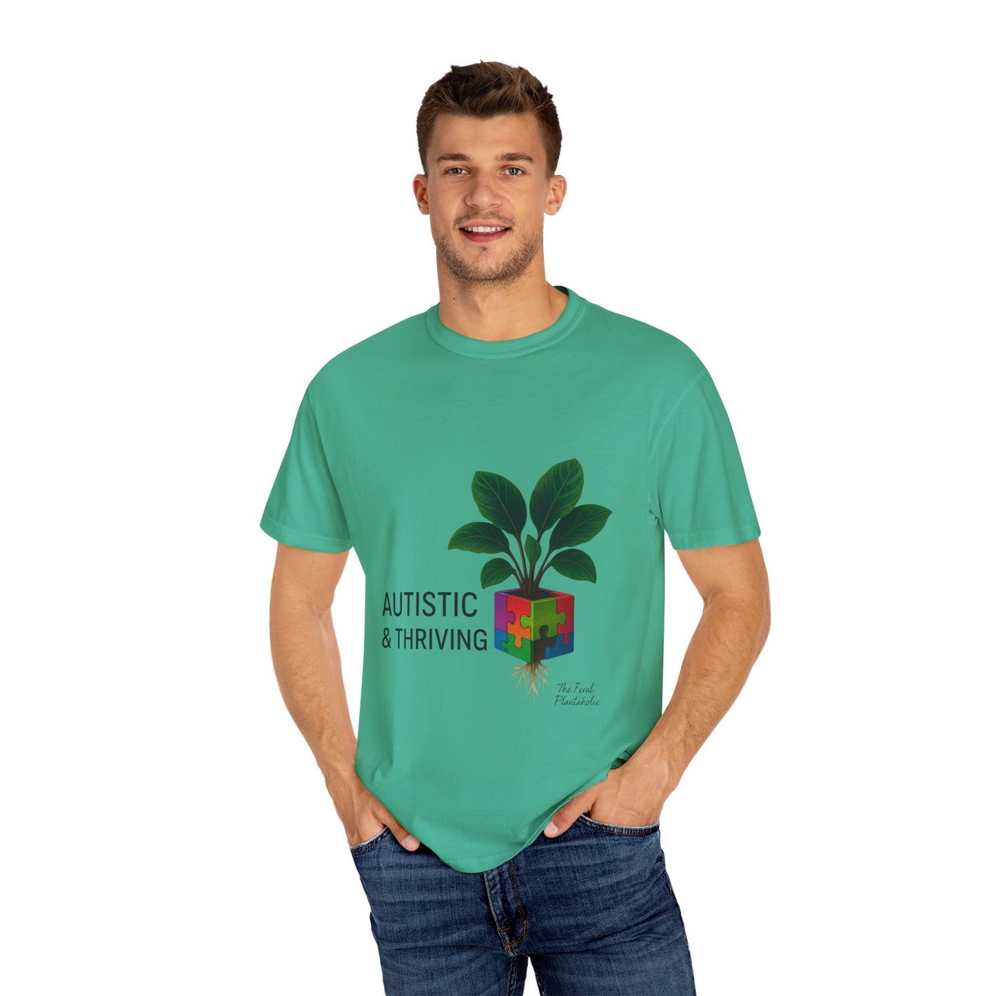 Autistic & Thriving Unisex T-Shirt, Conscious Fashion, Gift for Autism Awareness, Eco-Friendly Apparel, Positive Vibes, Everyday Wear