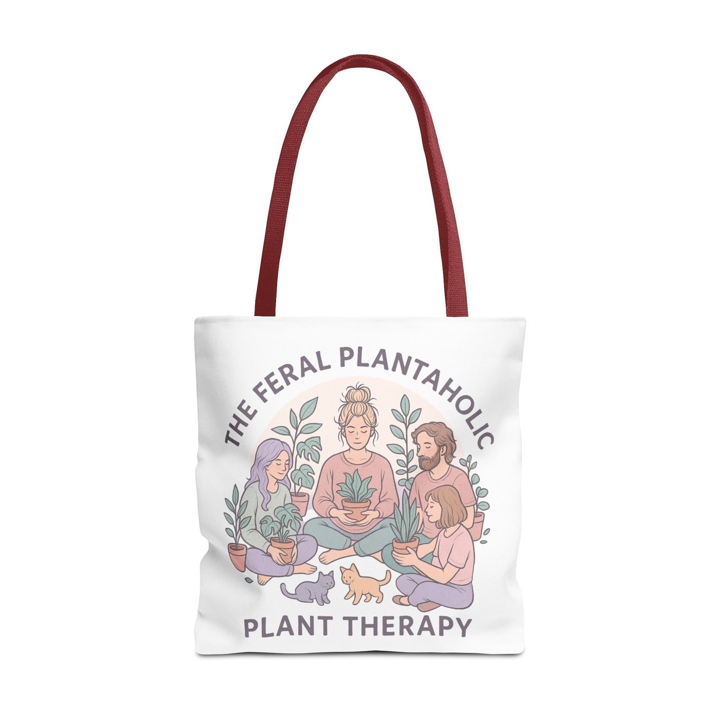 Feral Plantaholic Tote Bag, Plant Therapy Bag, Eco-Friendly Tote, Gifts for Gardeners, Plant Lover Accessories, Boho Style