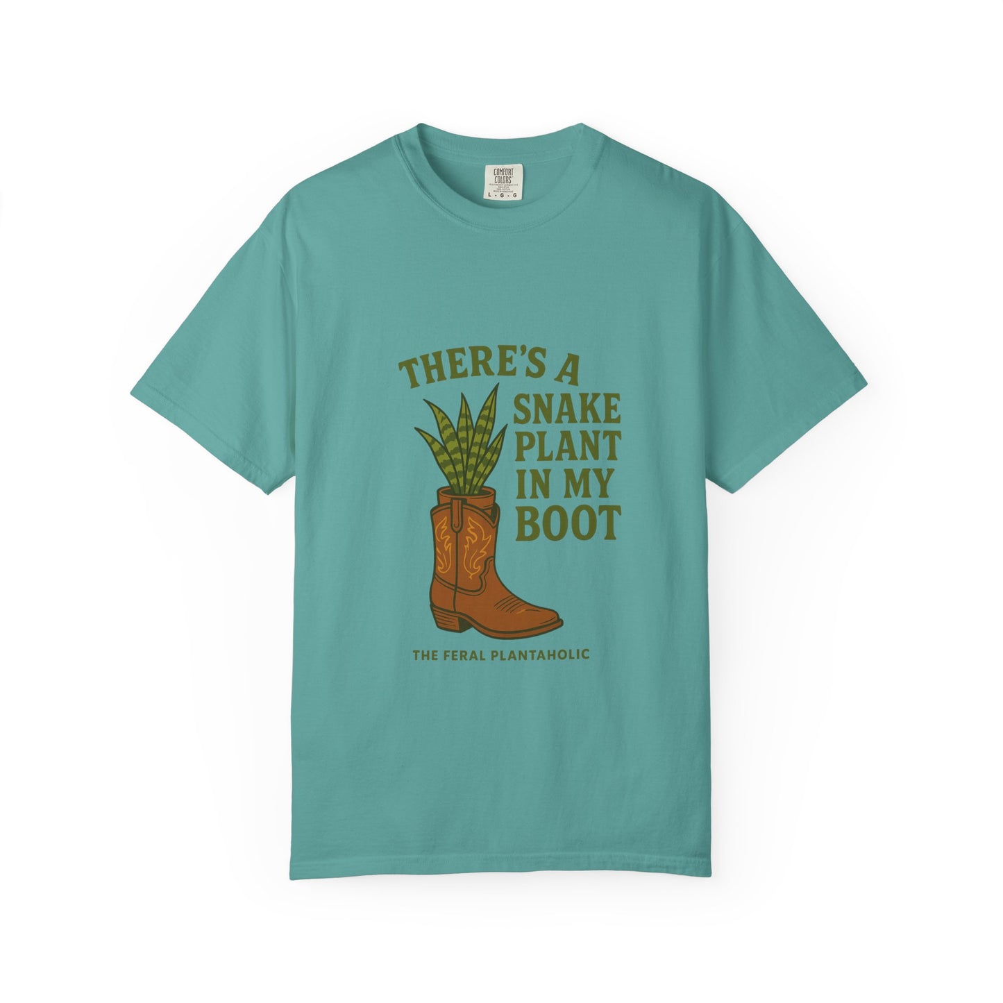 Snake Plant in My Boot T-Shirt | Unisex Garment-Dyed Tee for Plant Lovers, Gardening Gifts, Nature Vibes, Eco-Friendly Clothing, [...]