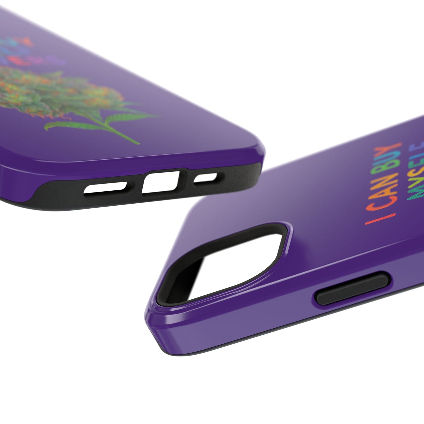 Impact-Resistant Phone Case — "I Can Buy Myself Flowers" Colorful Floral Statement