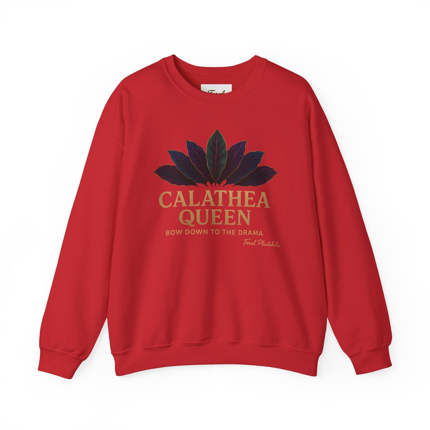 Calathea Queen Sweatshirt - Cozy Crewneck for Plant Lovers, Gift for Gardeners, Lounge Wear, Botanical Fashion, Nature Inspired Apparel