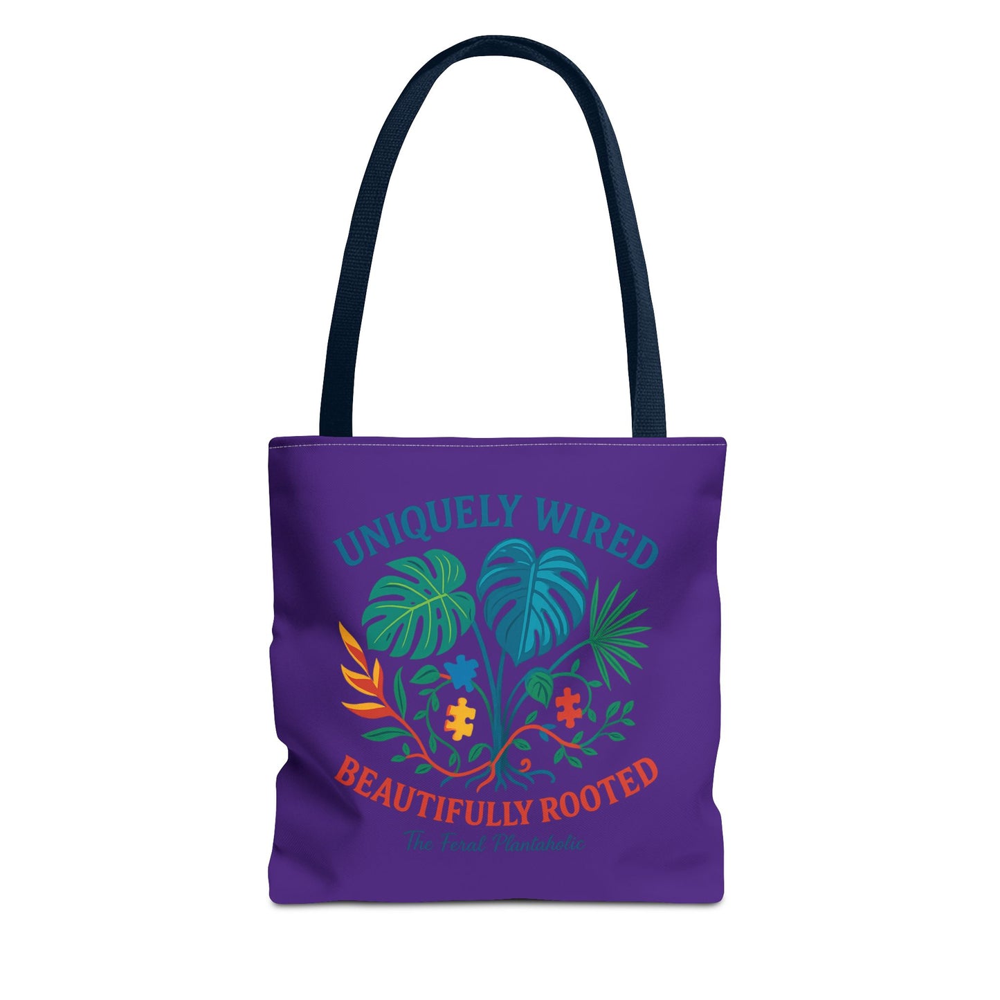 Vibrant Tropical Tote Bag - Uniquely Wired, Beautifully Rooted