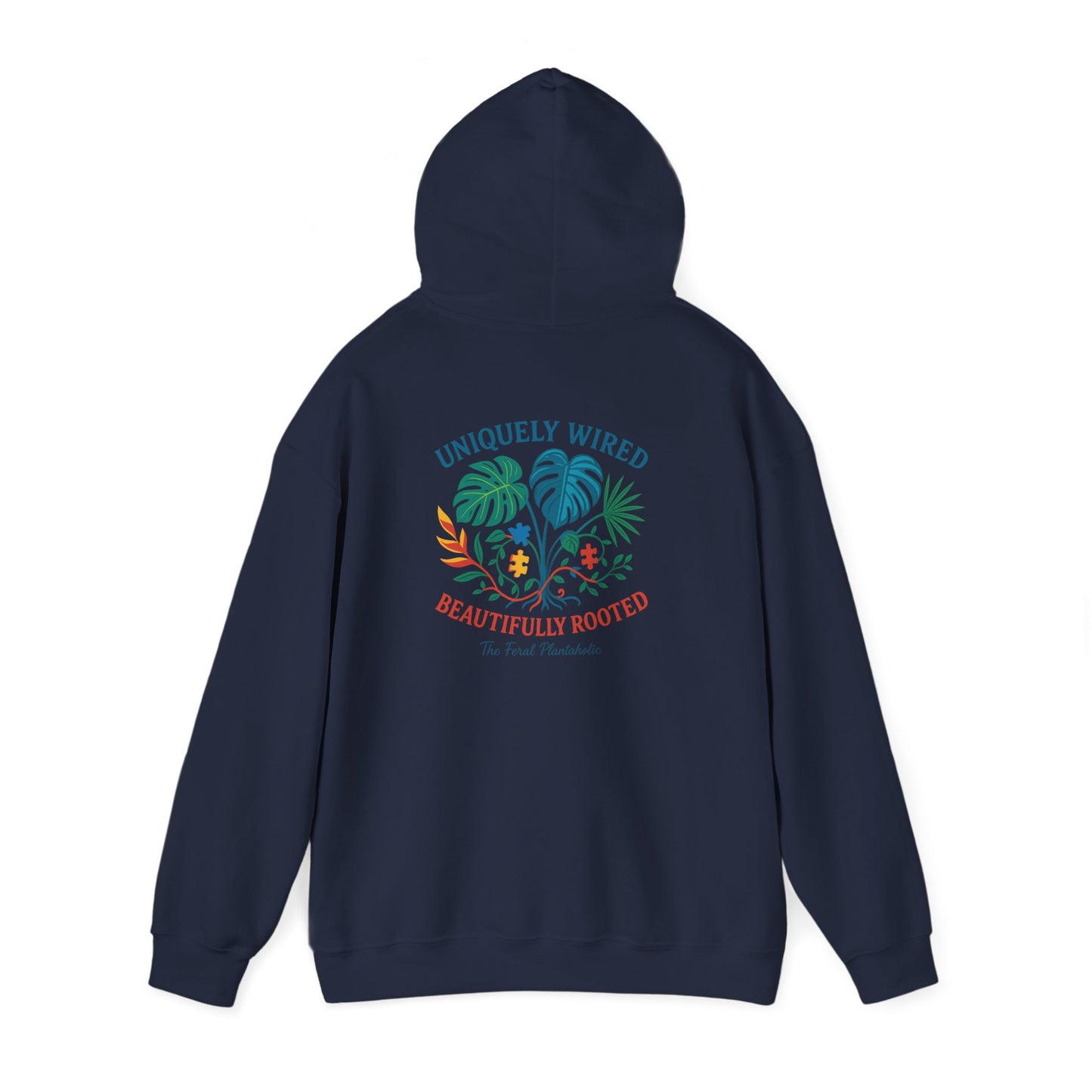 Unique Beautifully Rooted Hoodie, Tropical Sweatshirt, Unisex Hooded Sweatshirt, Casual Apparel, Eco-friendly Fashion