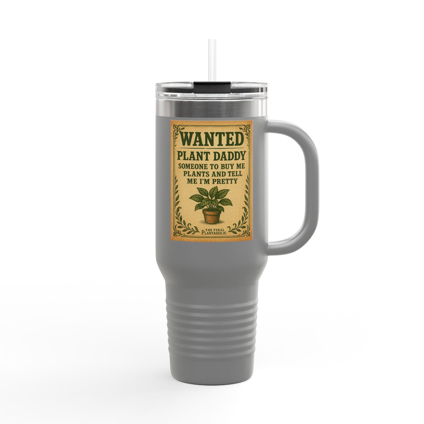 Wanted Plant Daddy Insulated Travel Mug, 40oz - Perfect Gift for Plant Lovers, Gardening Enthusiasts, Mother's Day, Father's Day, [...]