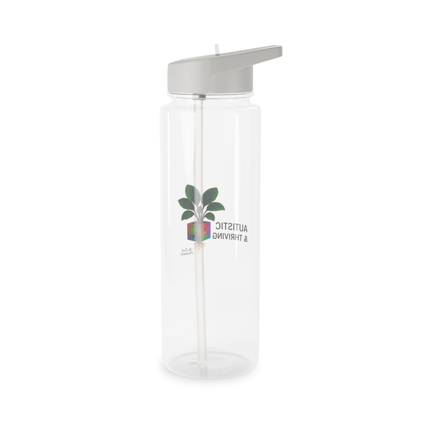 Tritan Water Bottle, Autistic and Thriving, Inspirational Gift, Hydration Bottle, Eco-Friendly Drinkware, Motivational Water Jug