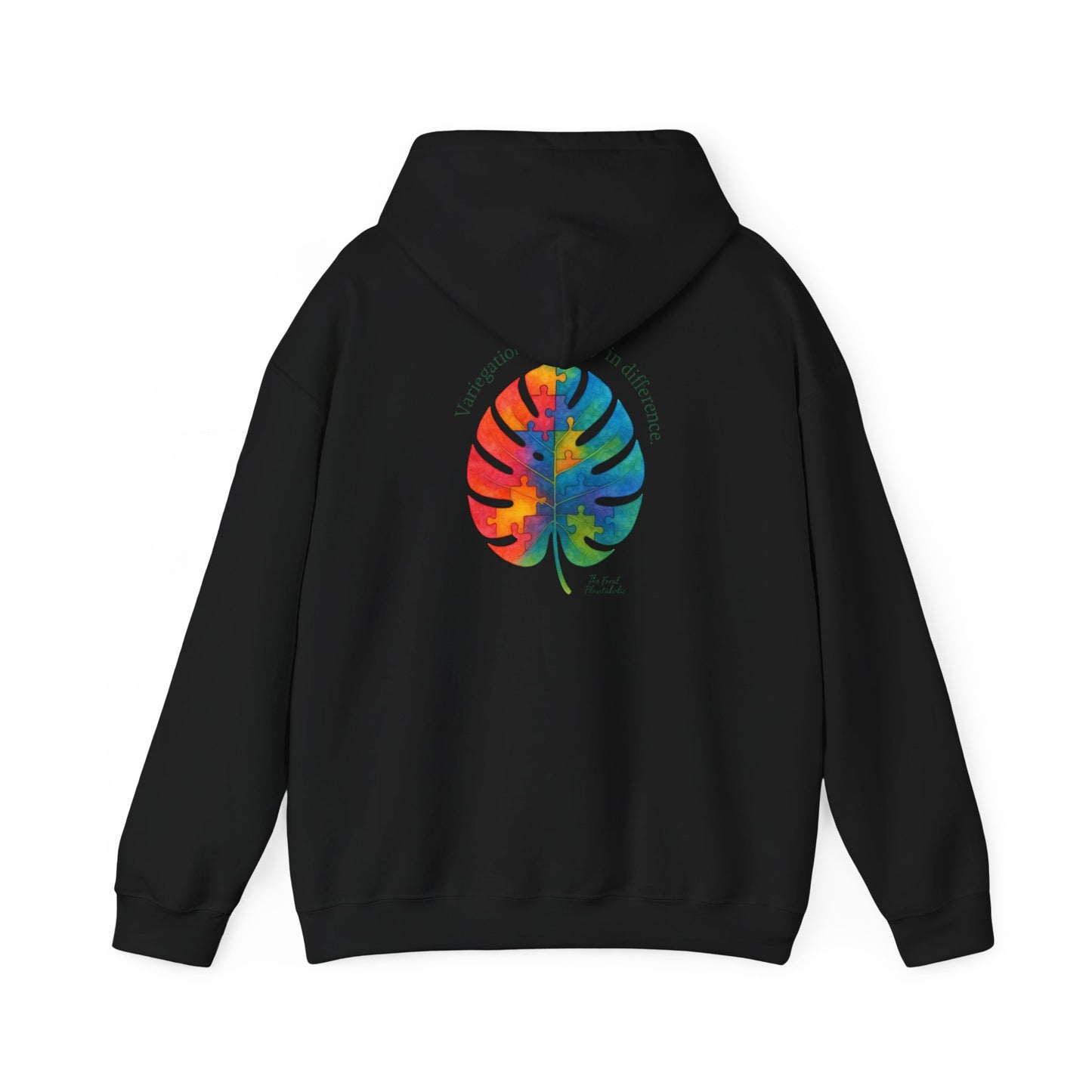 Tropical Vibes Hoodie | Unisex Heavy Blend™ Hooded Sweatshirt, Colorful Leaf Design, Cozy Gift, Casual Wear, Summer Essentials