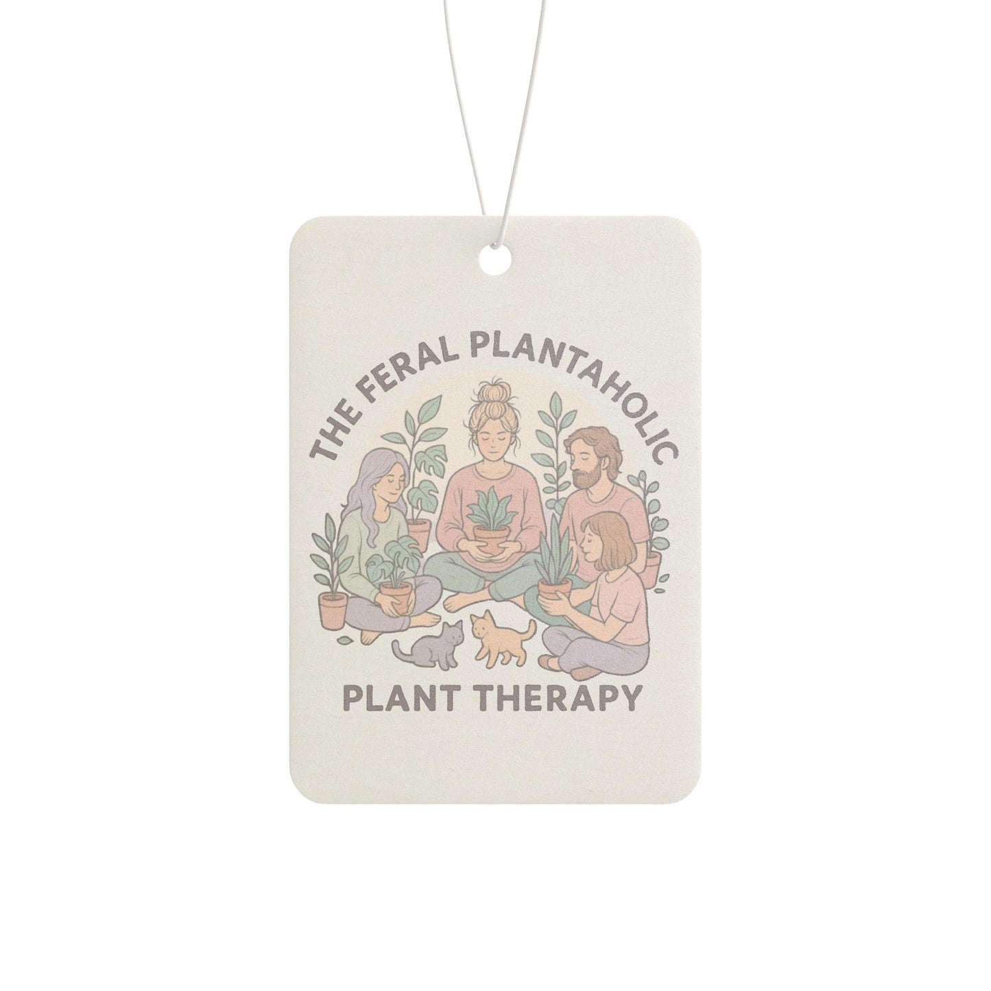 Car Air Freshener with Plant Therapy Design, Aromatherapy Gift, Eco-Friendly Decor, Wellness Accessory, Plant Lover Home Decor