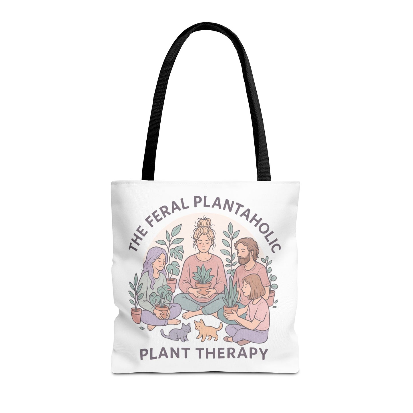 Feral Plantaholic Tote Bag, Plant Therapy Bag, Eco-Friendly Tote, Gifts for Gardeners, Plant Lover Accessories, Boho Style