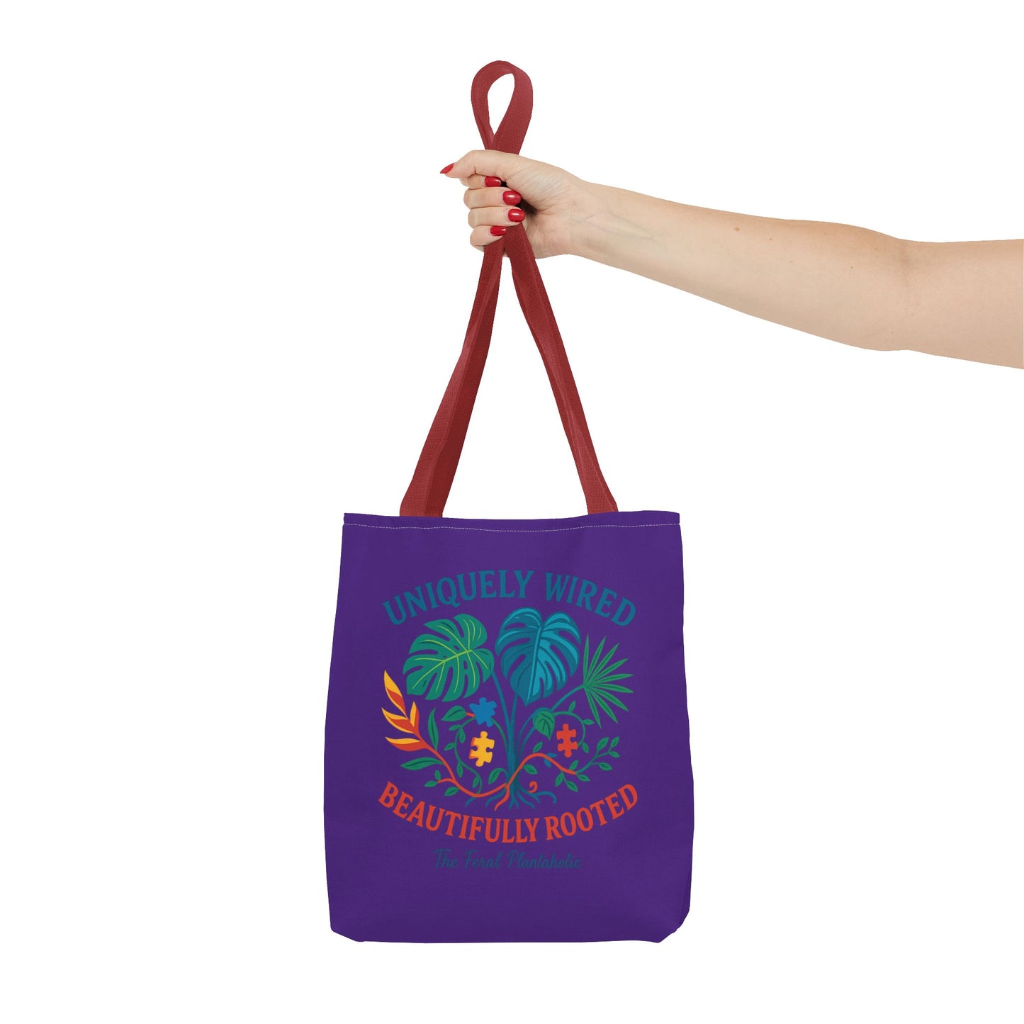 Vibrant Tropical Tote Bag - Uniquely Wired, Beautifully Rooted