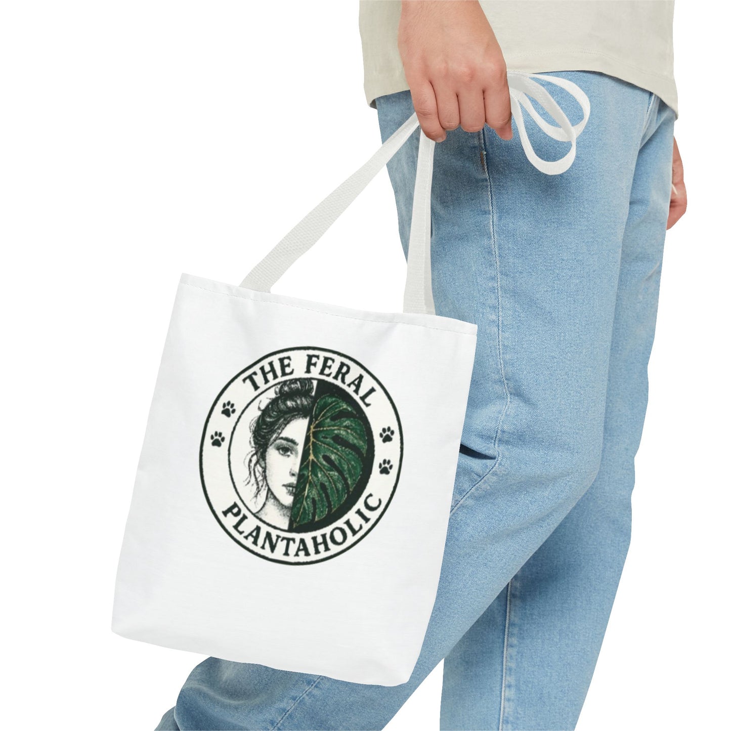 Feral Plantaholic Tote Bag | Eco-Friendly Grocery Bag, Gift for Plant Lovers, Boho Style, Greenery Accessories