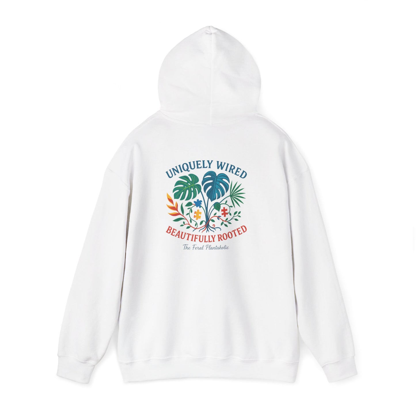 Unique Beautifully Rooted Hoodie, Tropical Sweatshirt, Unisex Hooded Sweatshirt, Casual Apparel, Eco-friendly Fashion