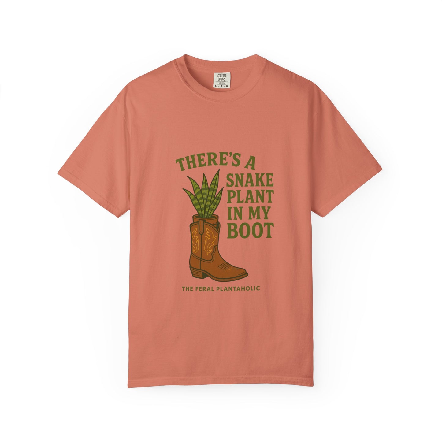 Snake Plant in My Boot T-Shirt | Unisex Garment-Dyed Tee for Plant Lovers, Gardening Gifts, Nature Vibes, Eco-Friendly Clothing, [...]