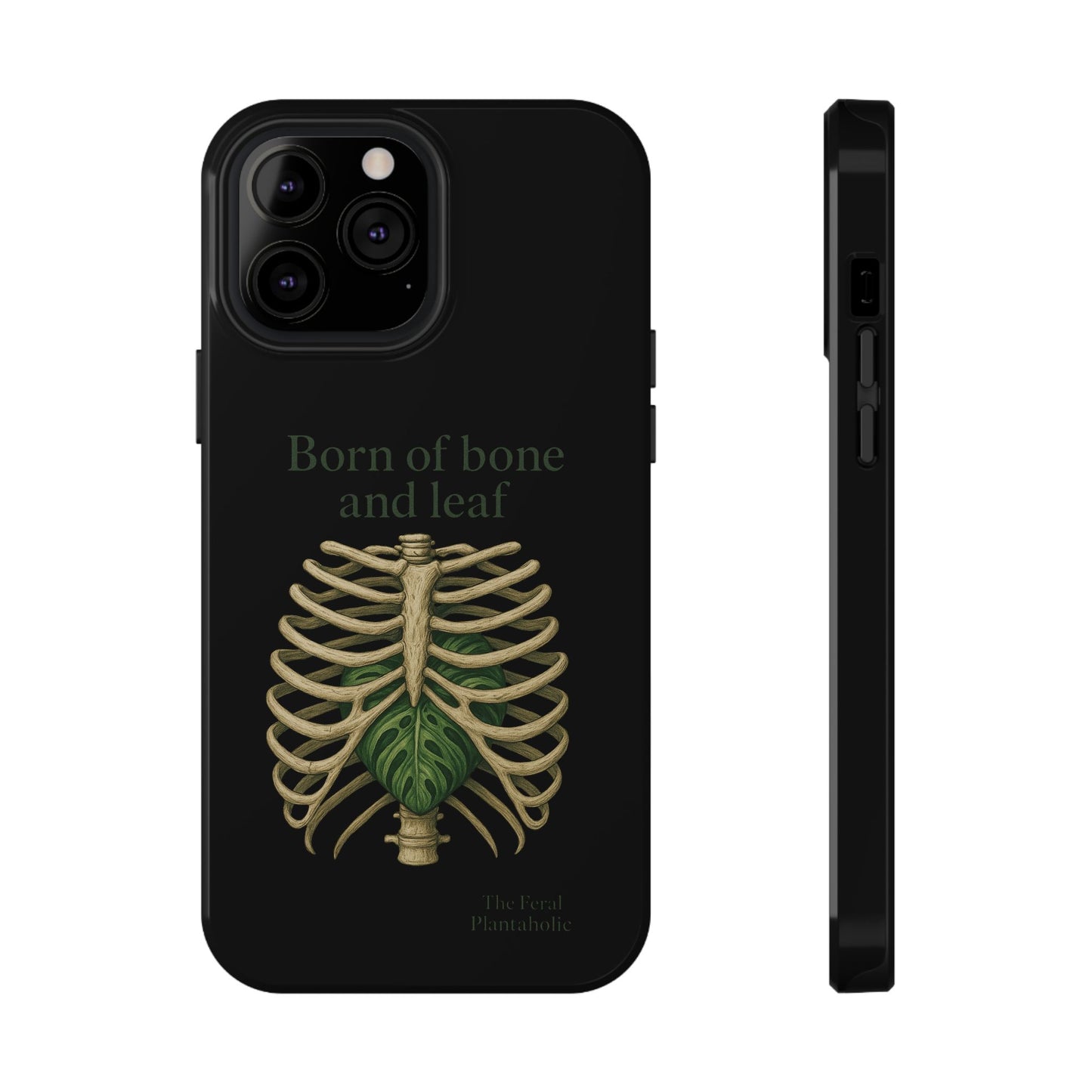 Born of Bone and Leaf Phone Case — Impact-Resistant iPhone Cover