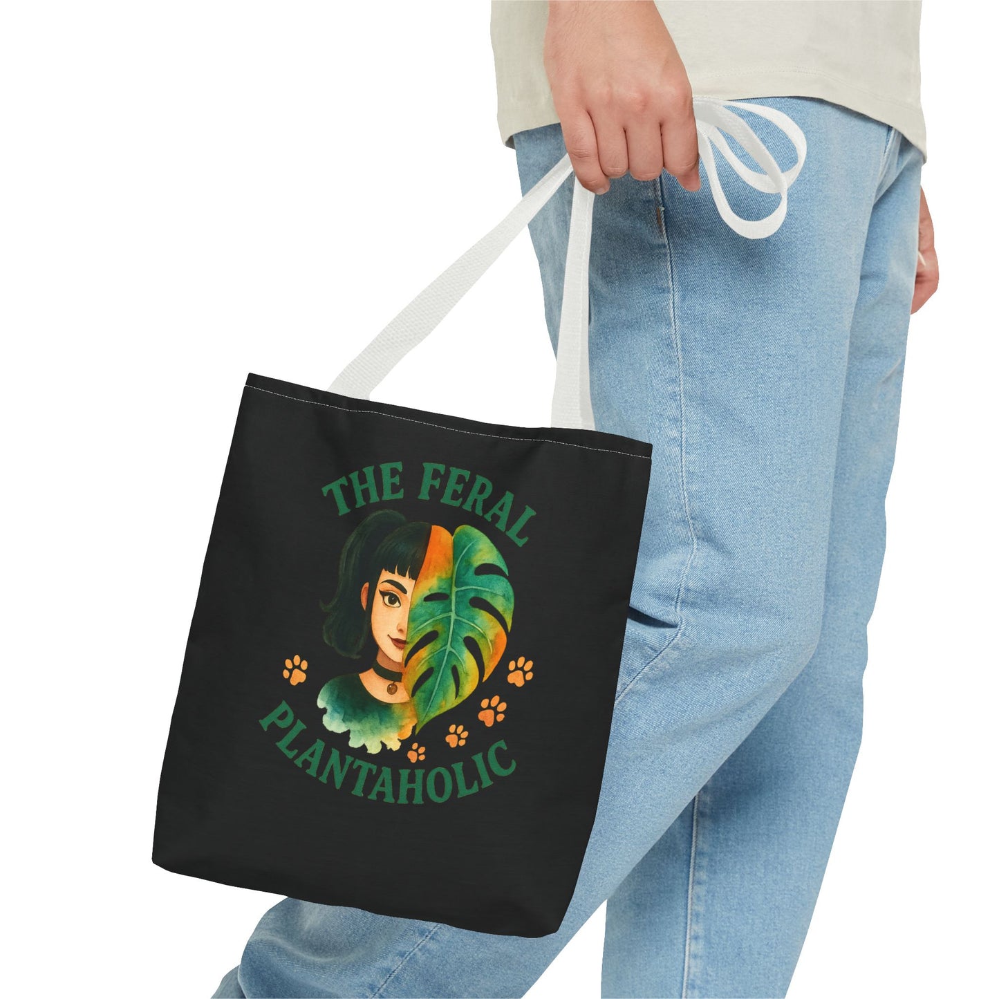 Feral Plantaholic Tote Bag - Eco-Friendly Shopper, Garden Lover Gift, Plant Enthusiast Bag, Botanical Art Tote, Green Thumb Accessory