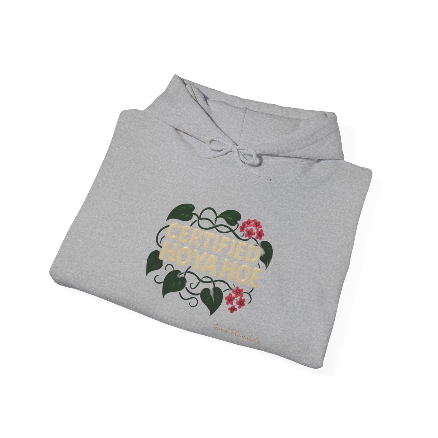 Certified Hoya Hoe Hoodie, Cute Plant Lover Sweatshirt, Gardening Gift, Cozy Unisex Sweater, Nature Lover Apparel