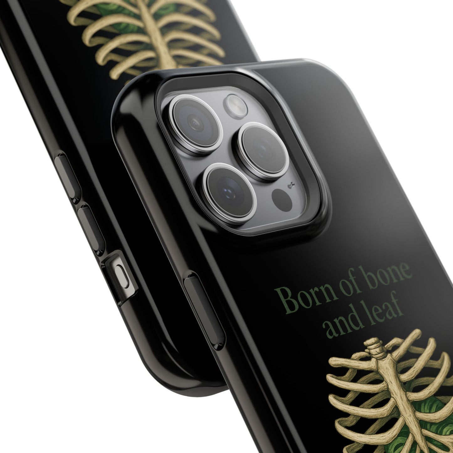 Born of Bone and Leaf Phone Case — Impact-Resistant iPhone Cover