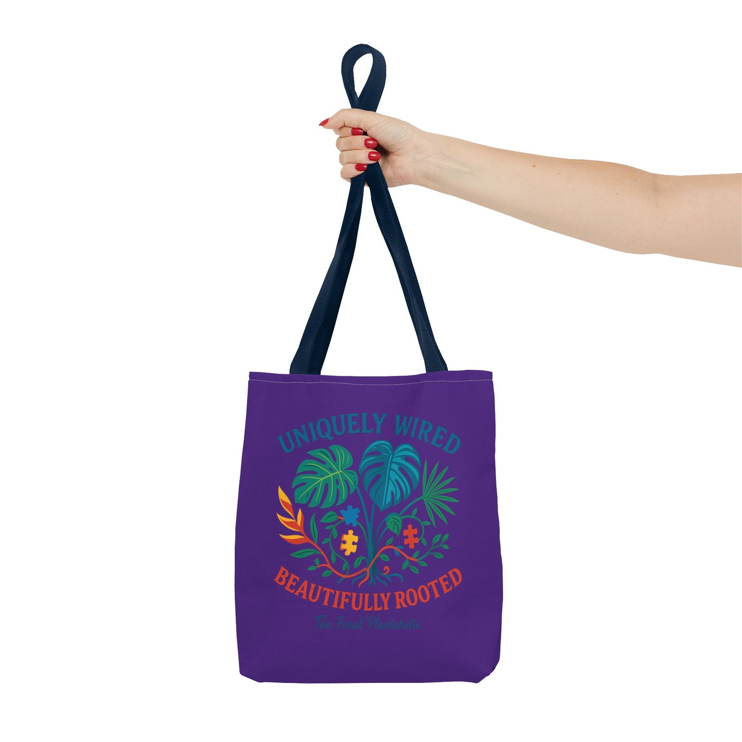 Vibrant Tropical Tote Bag - Uniquely Wired, Beautifully Rooted