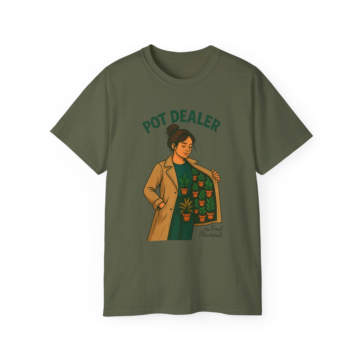 Pot Dealer Unisex Tee - Fun Plant Lover Gift, Gardening Shirt, Cute T-Shirt for Herb Enthusiasts, Plant Lover Apparel, Nature Lover Style