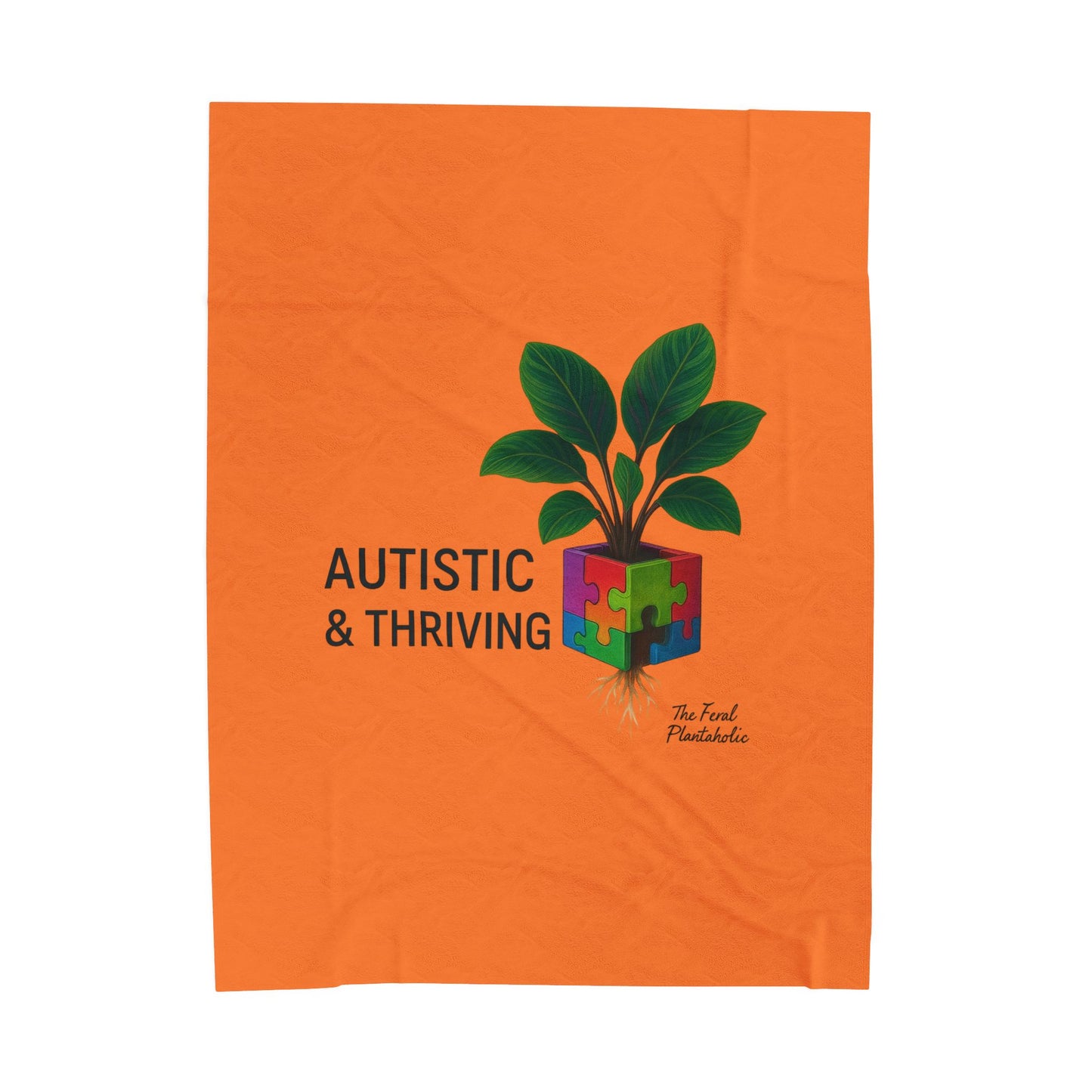 Autistic & Thriving Velveteen Blanket, Cozy Gift for Autism Awareness, Soft Plush Throw for All Ages, Perfect for Home Decor, [...]