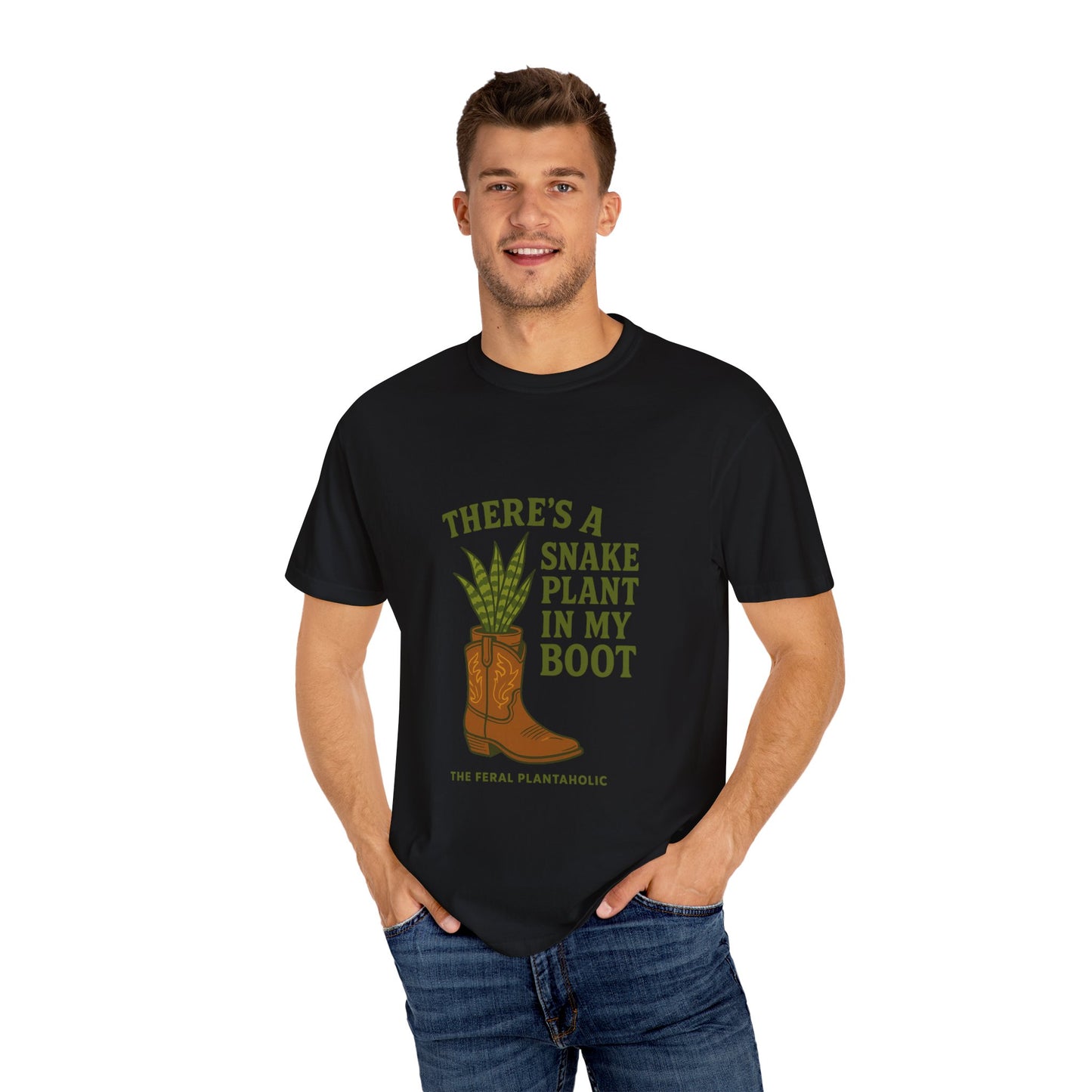 Snake Plant in My Boot T-Shirt | Unisex Garment-Dyed Tee for Plant Lovers, Gardening Gifts, Nature Vibes, Eco-Friendly Clothing, [...]
