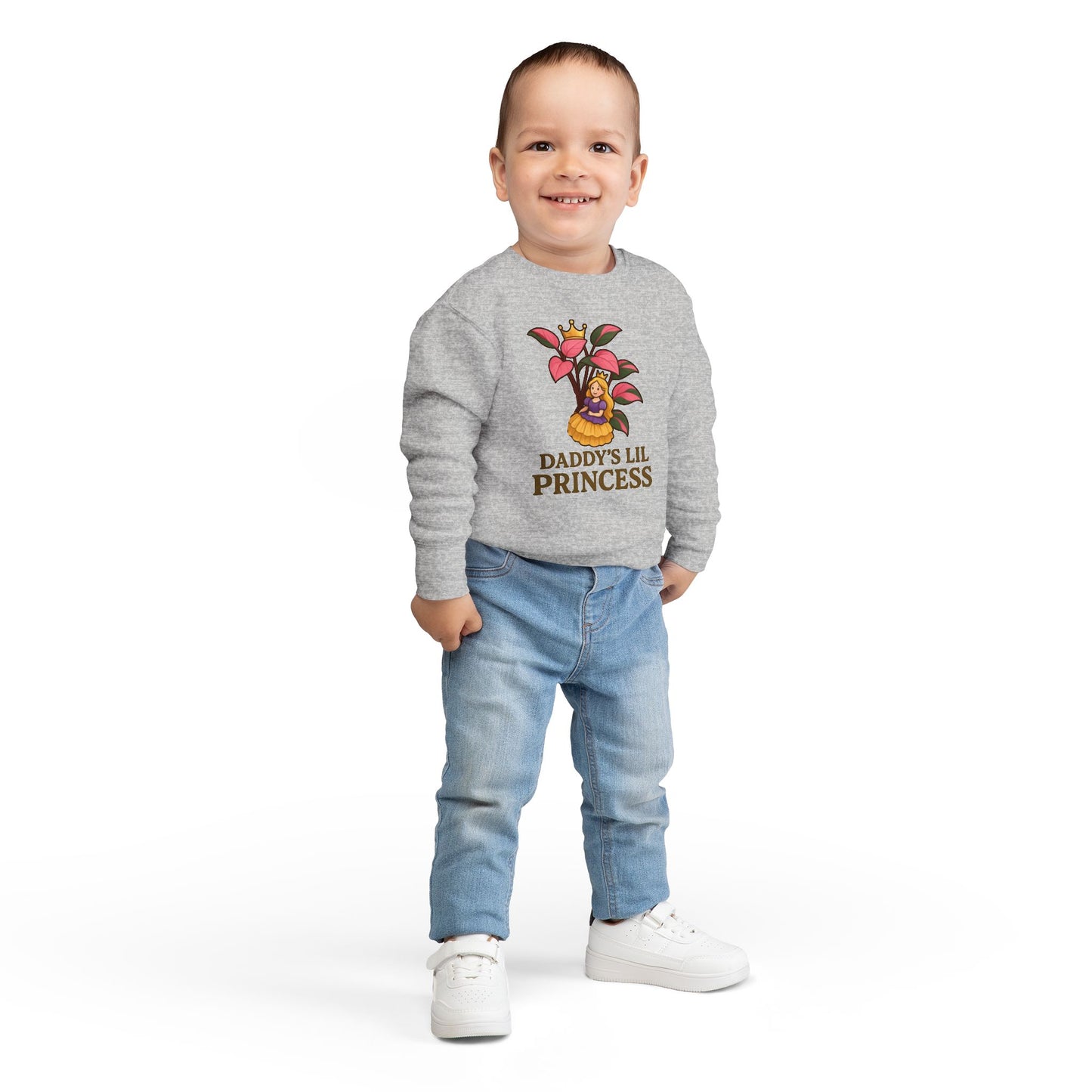 Toddler Sweatshirt - Daddy's Lil Princess, Cute Kids Sweatshirt, Toddler Gifts, Birthday Apparel, Little Princess Outfit, Baby Shower Gift