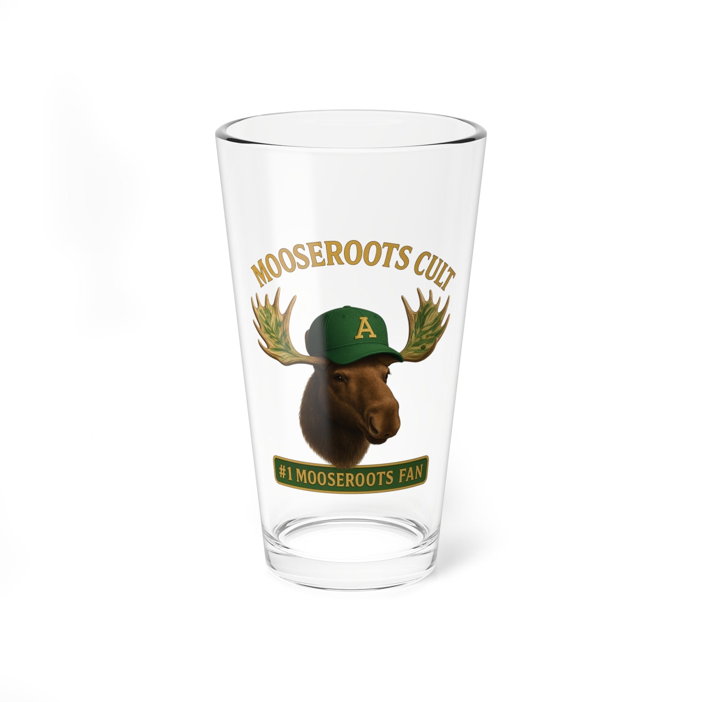 Moose-Themed Mixing Glass | 16oz - #1 MooseRoots Fan